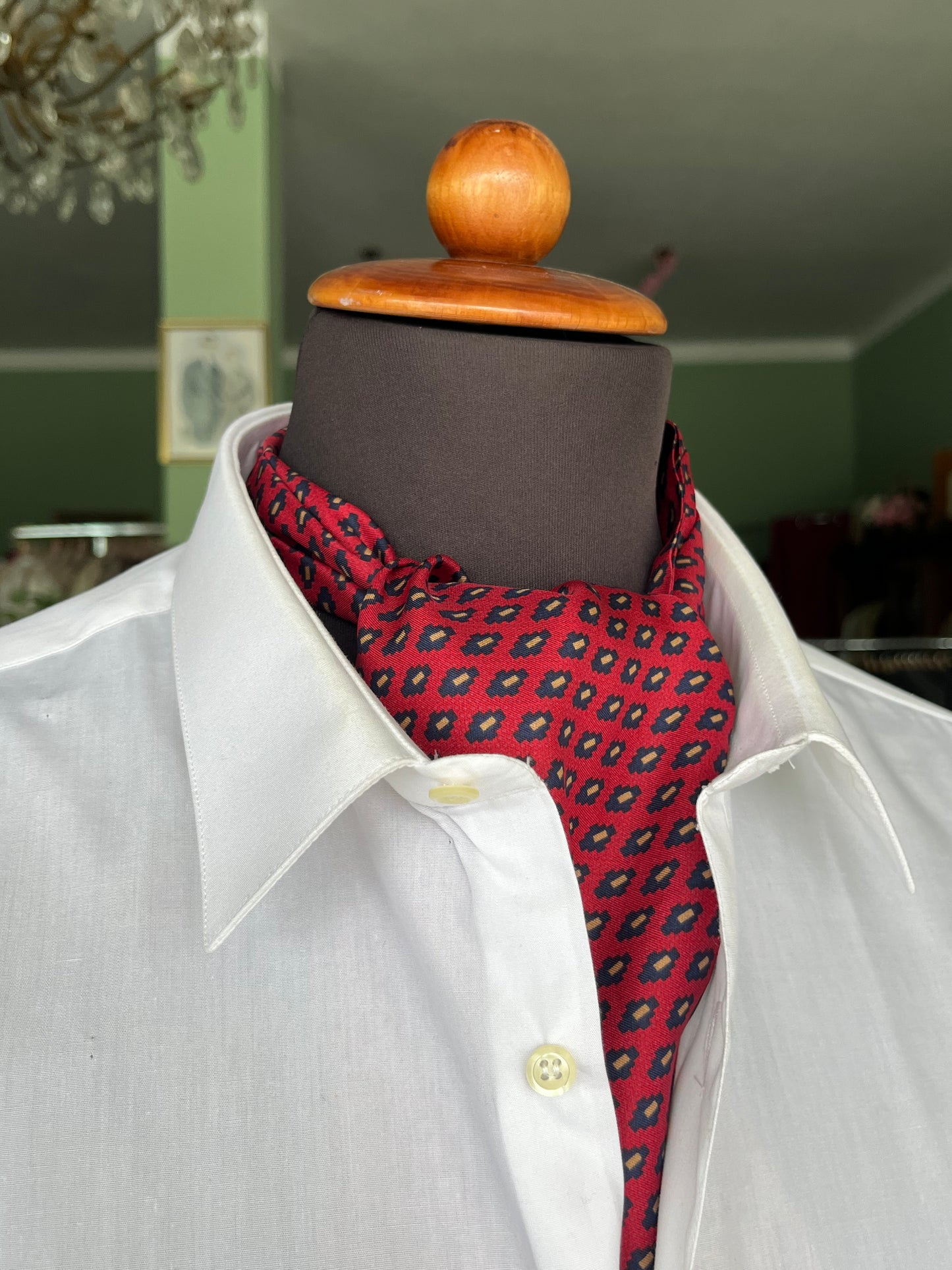 Ascot seta micro-fantasia