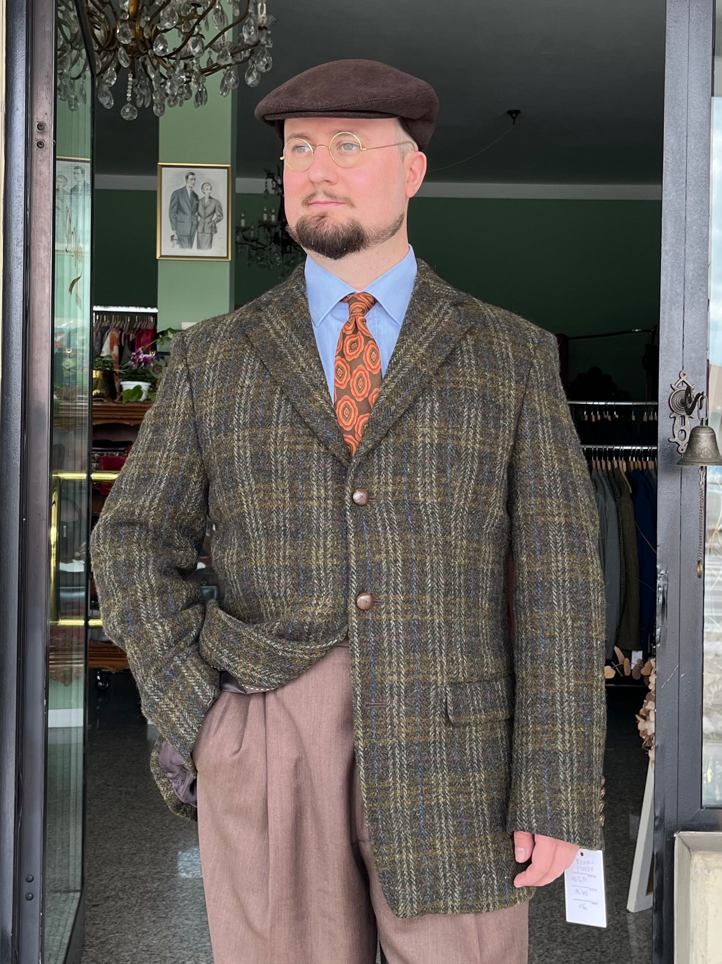 Giacca anni ‘80 Harris Tweed tg. 54-56