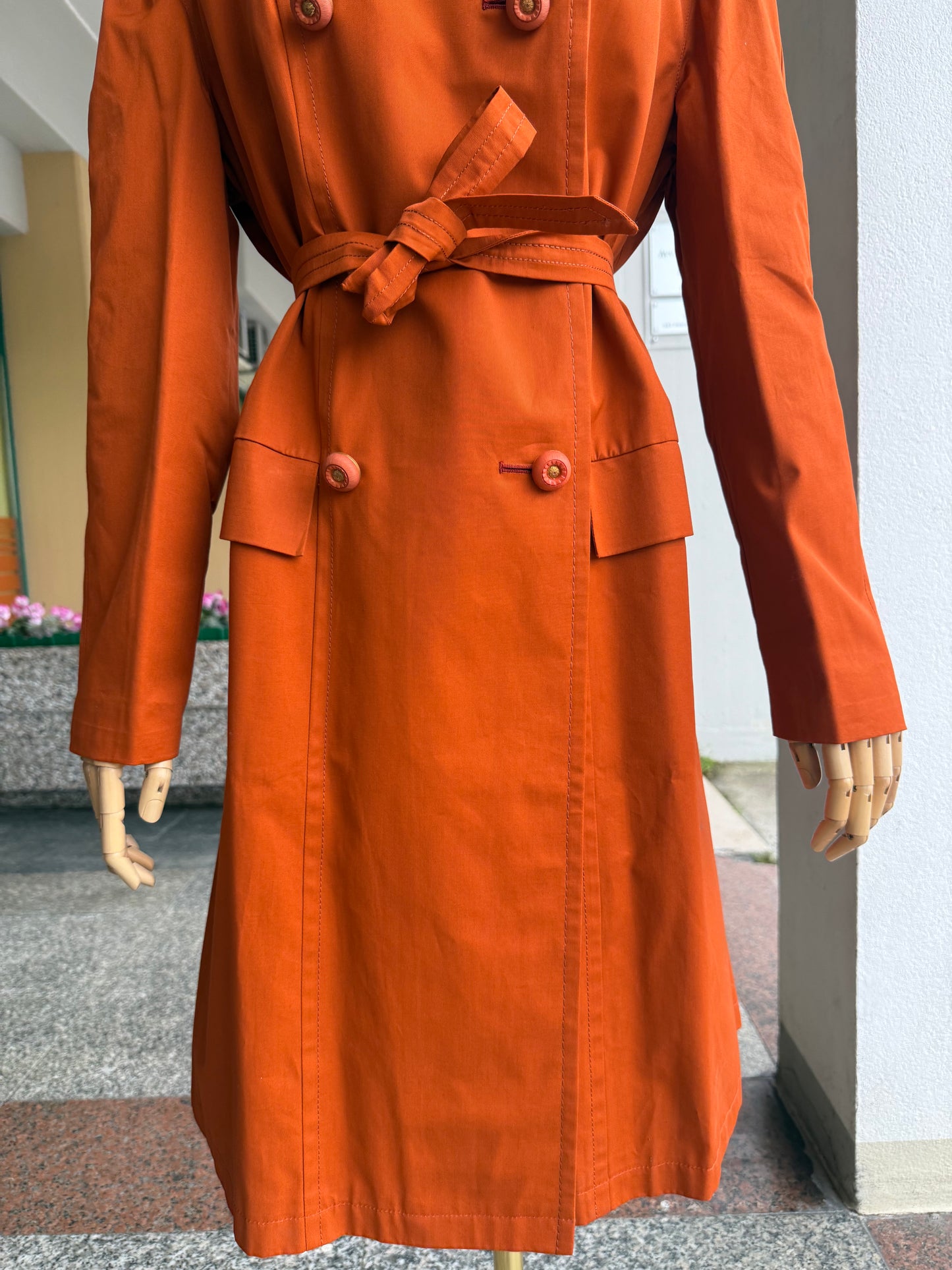Trench arancione new old stock - TG. 42/44