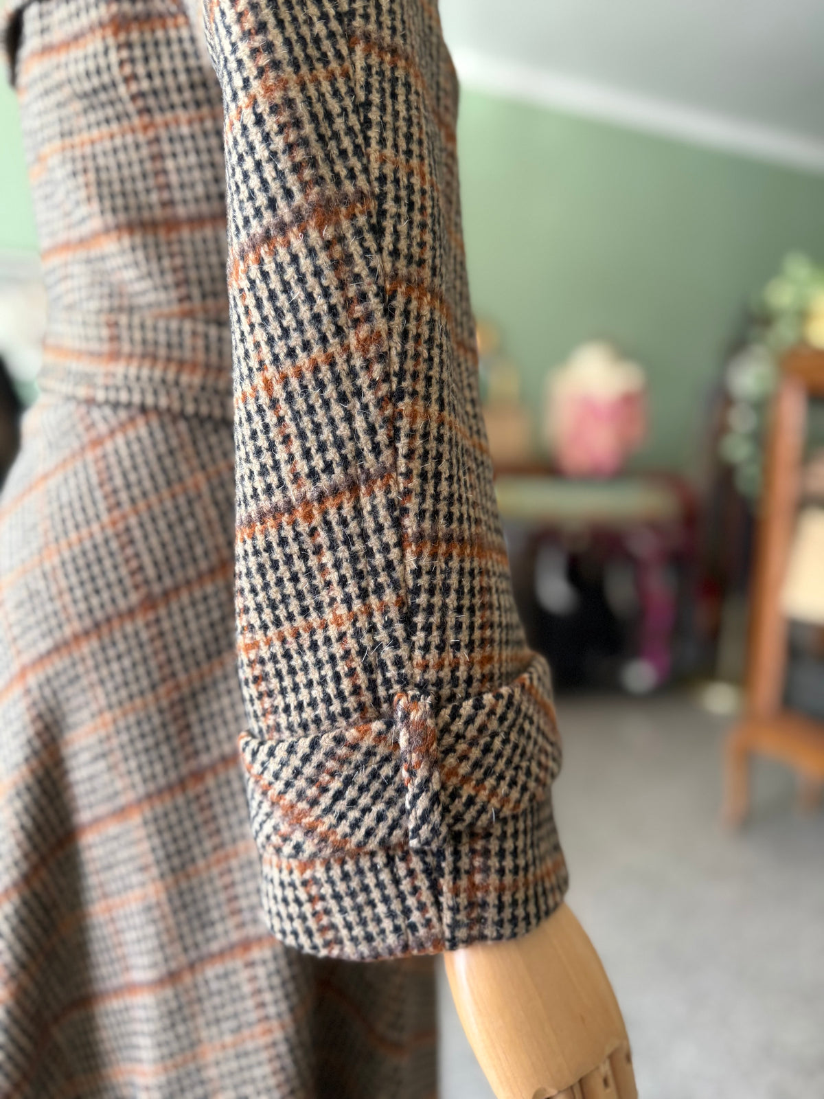 Princess coat anni ‘70 pied de poule - TG. 38