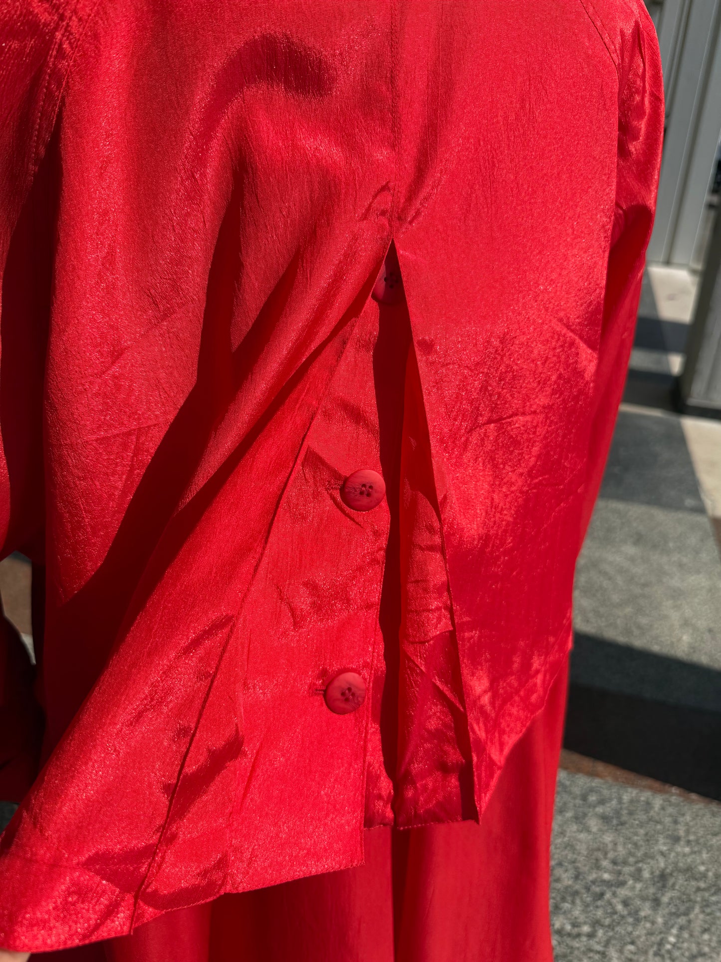 Trench anni ‘80 rosso - TG. 46/48/50