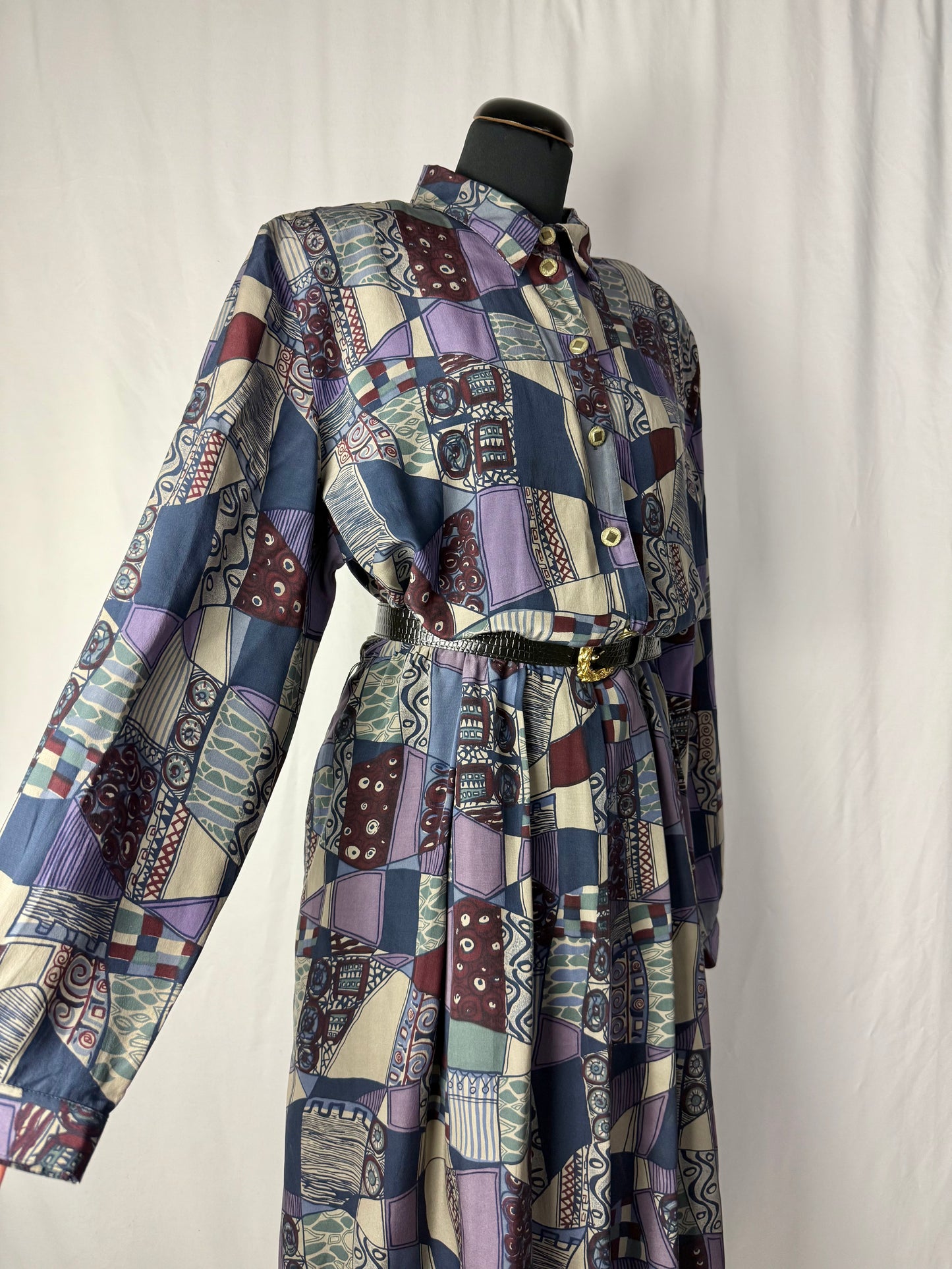 Abito anni ‘80 in pura seta - TG. 50