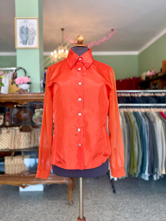 Camicia anni ‘90 arancione - TG. 42/44