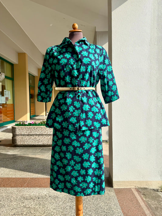 Tailleur giacca + gonna stampa floreale - TG. 44