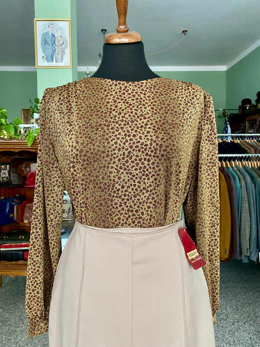 Blusa in lurex leopardata - TG. 44/46