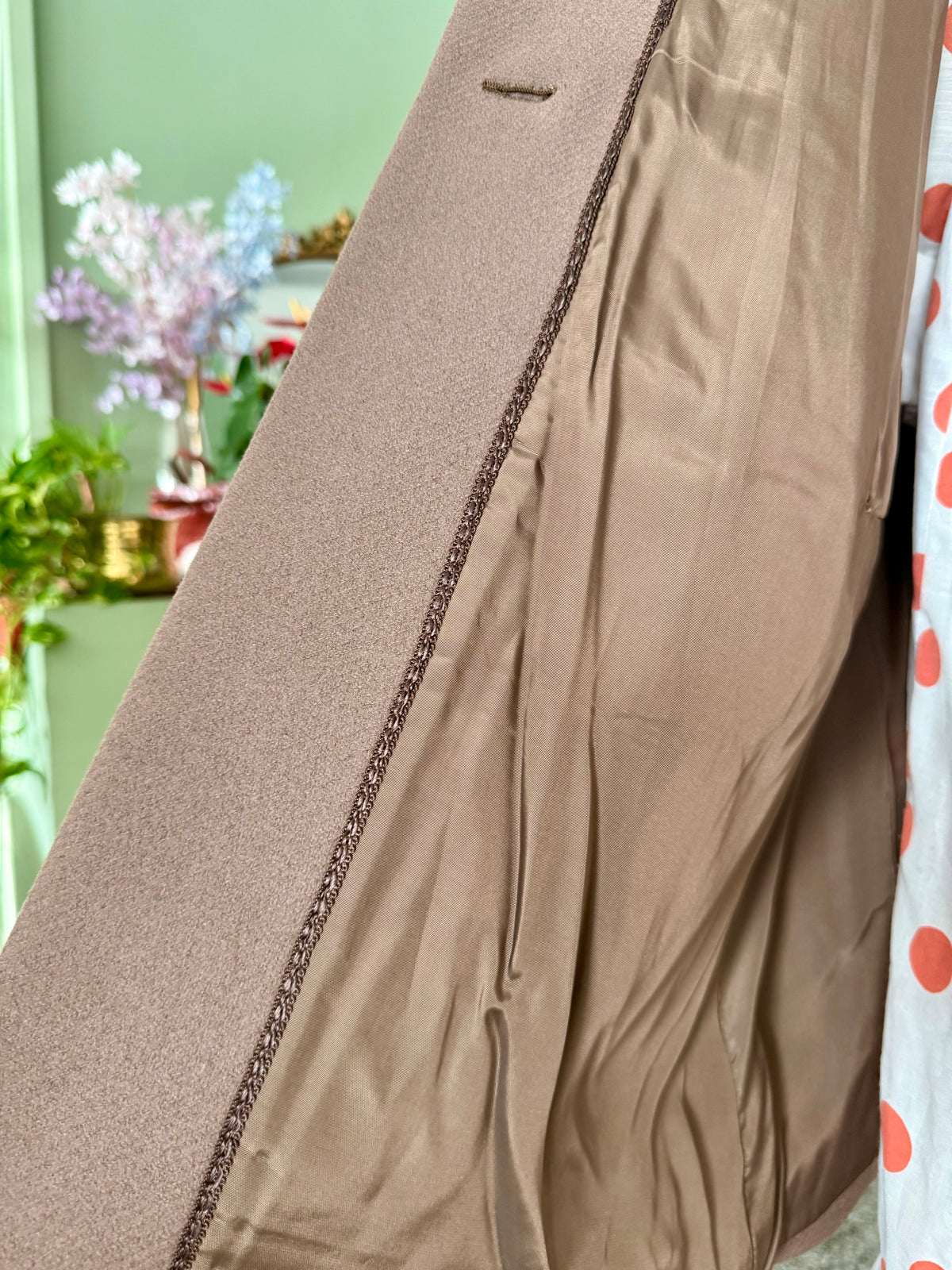 Cappotto anni ‘60 NOS tortora - TG. 40/42