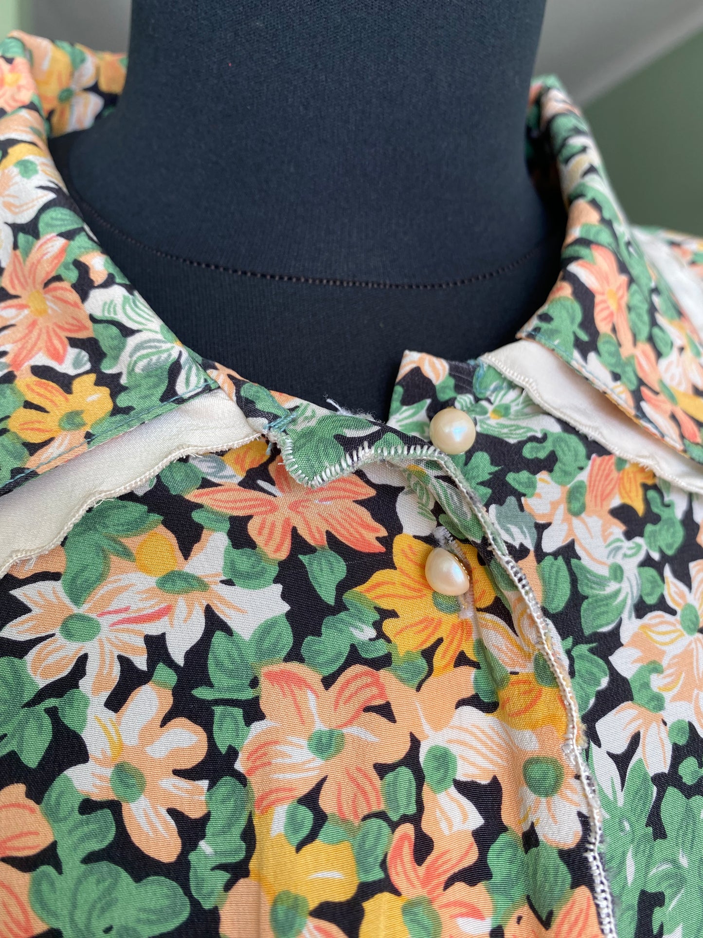 Camicia in seta fantasia floreale - TG. 48