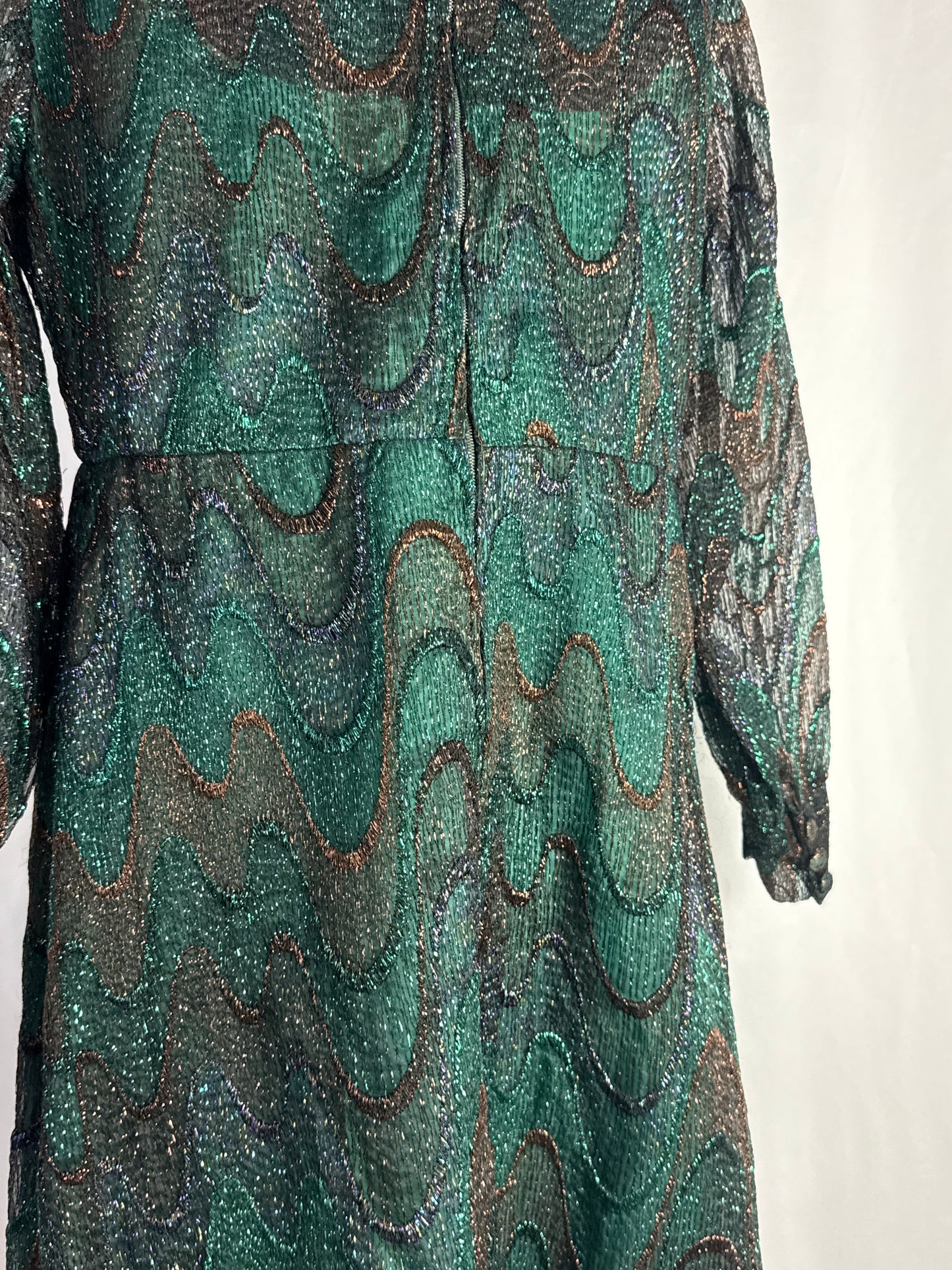 Abito sartoriale anni ‘60 in lurex- TG. 42/44