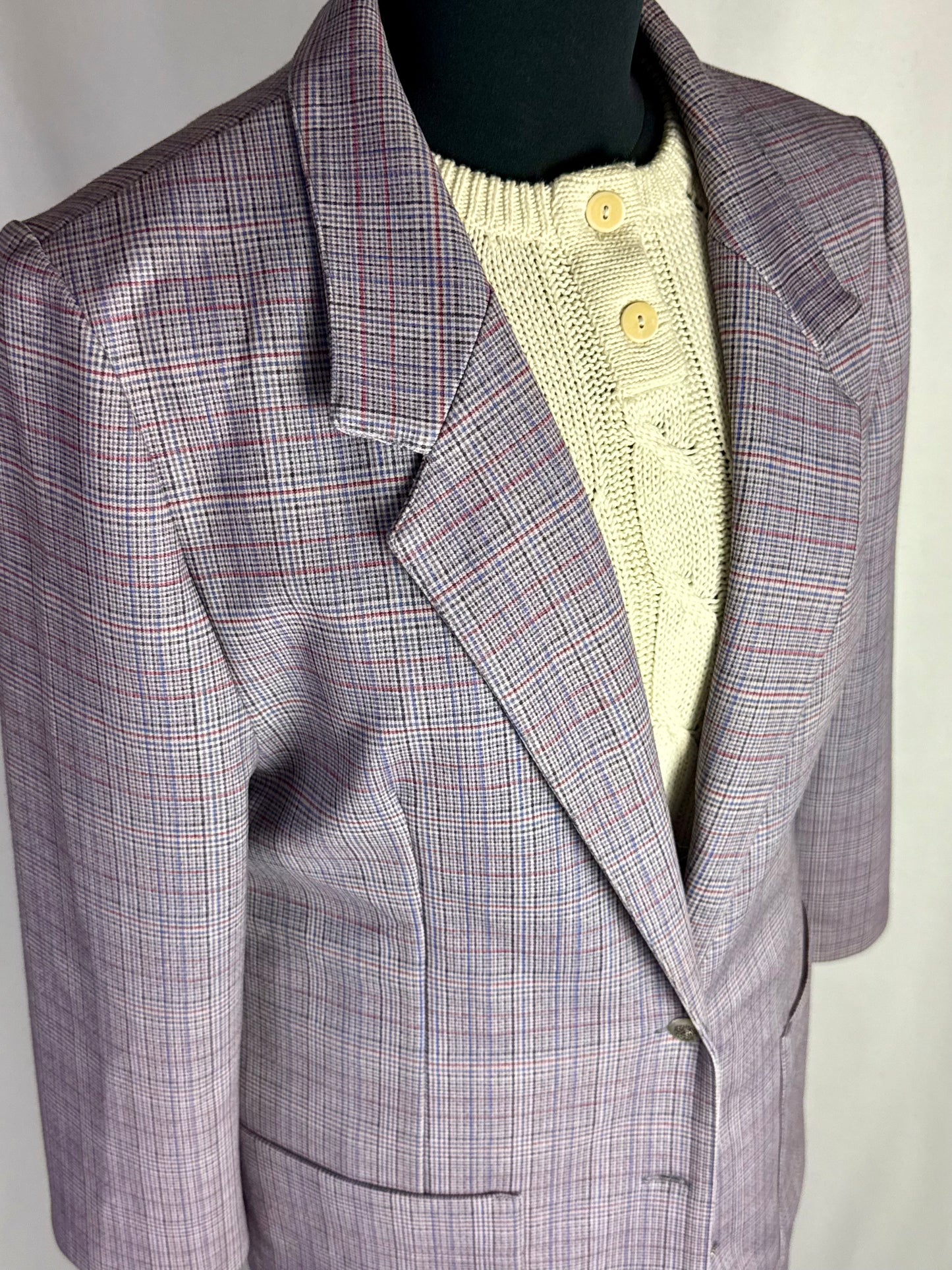 Blazer sartoriale a quadri anni ’70 - TG. 40