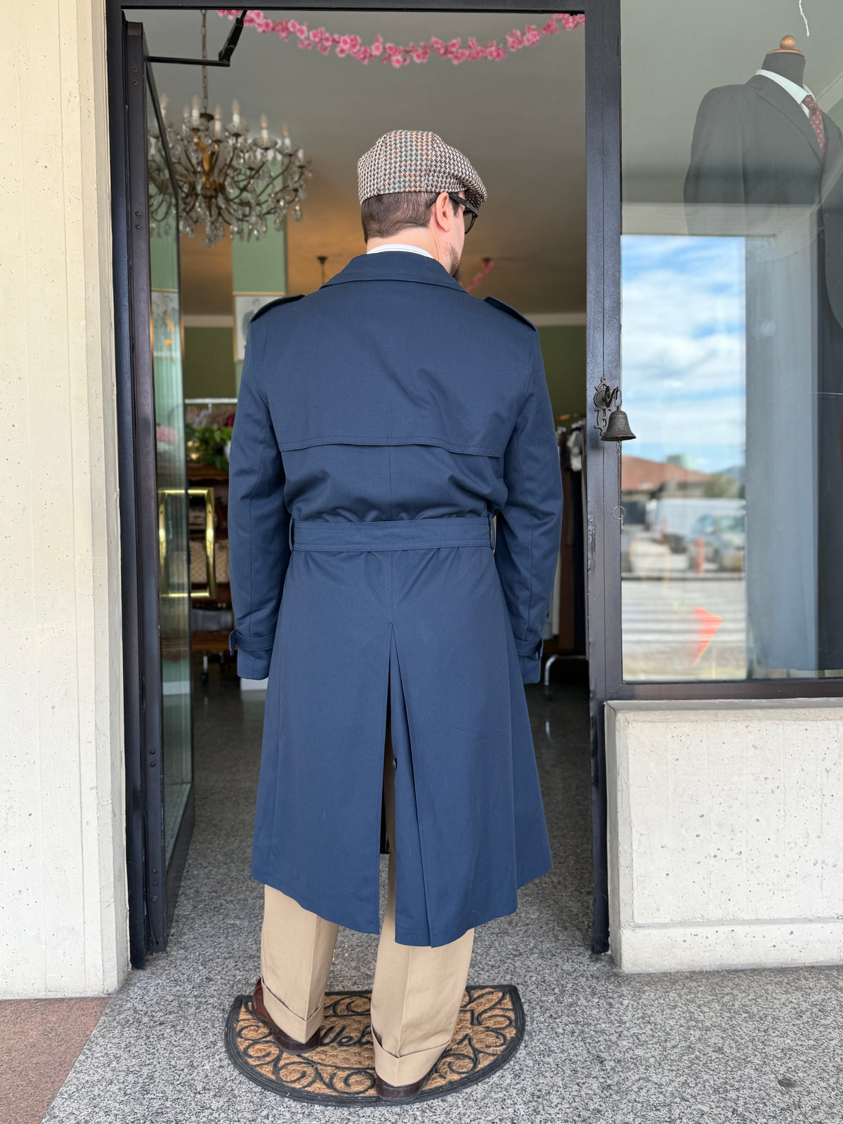 Trench anni ‘80 doppiopetto tg. 52-54