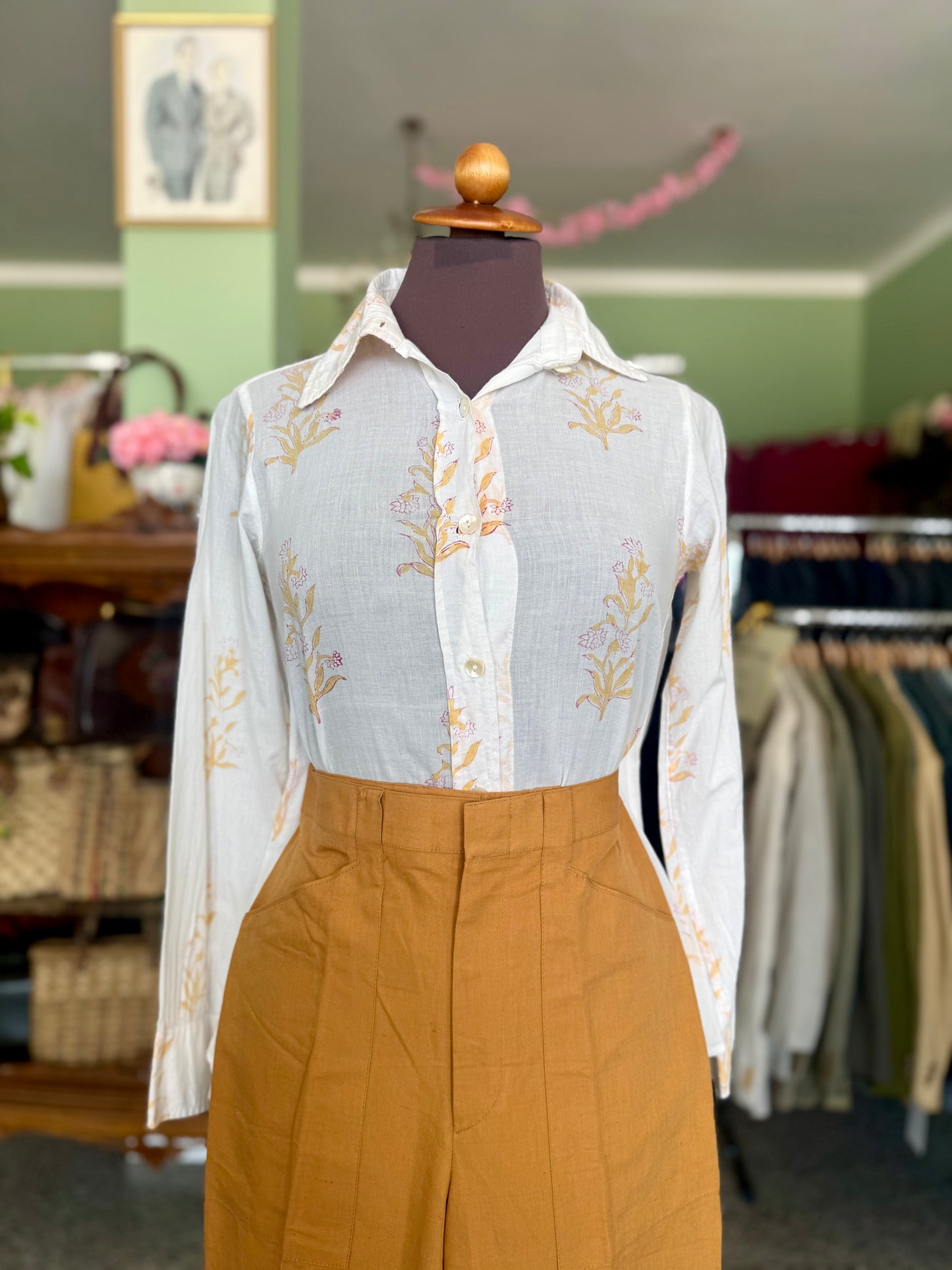 Camicia anni ‘70 in mussola di cotone - TG. 38