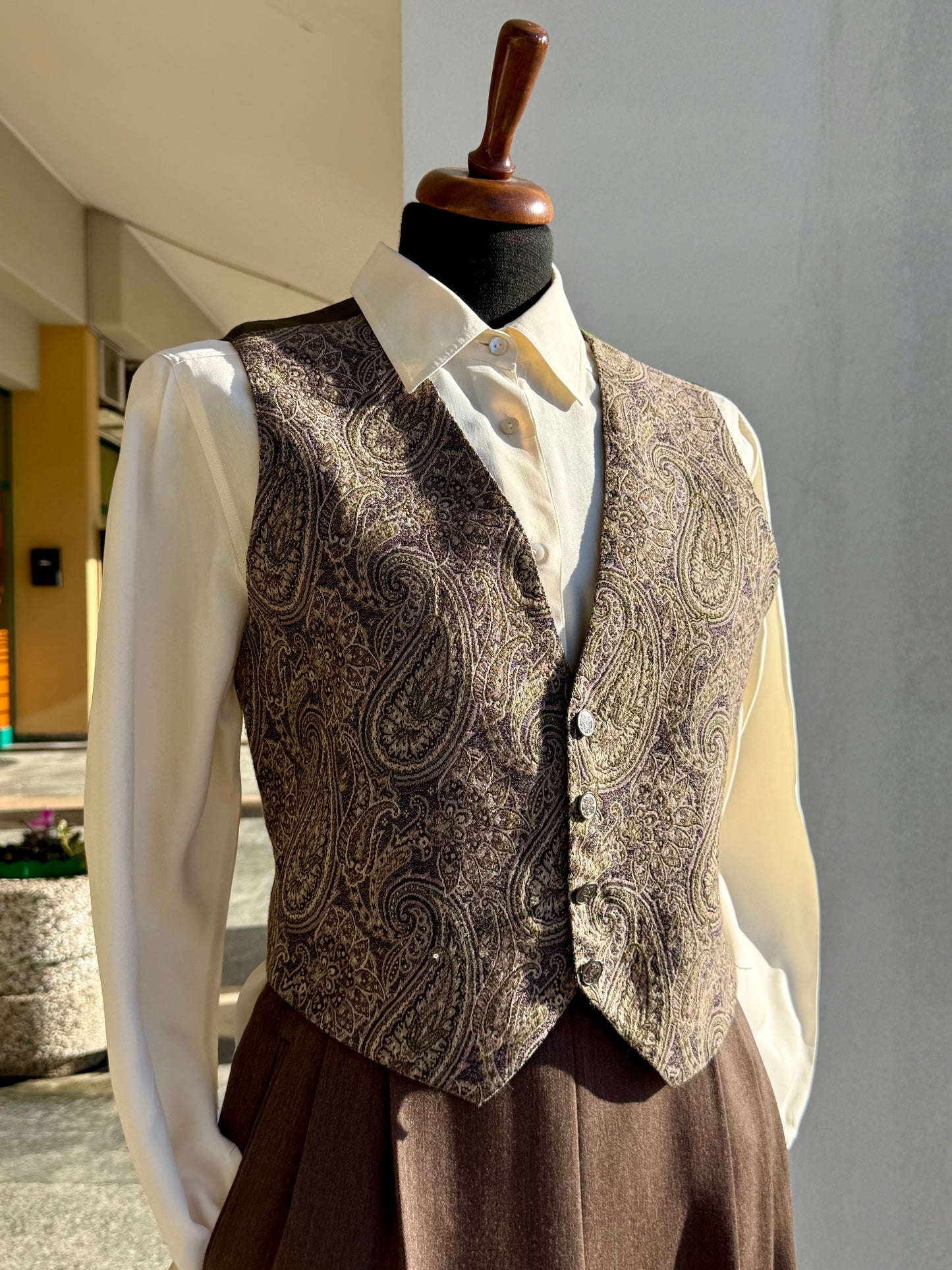 Gilet Jacquard Paisley - TG. 42/44
