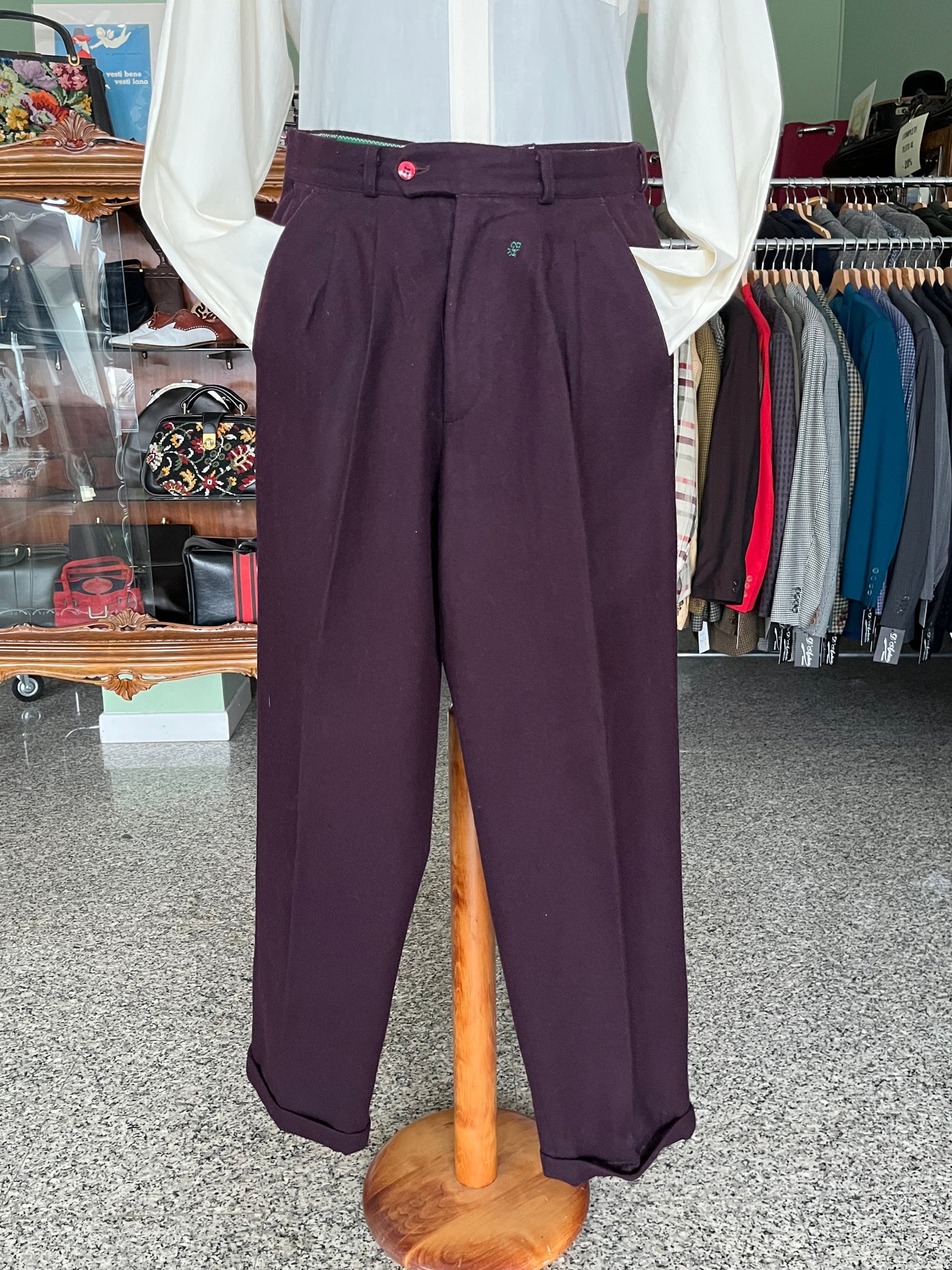 Calzoni anni ‘80 flanella tg. 46-48