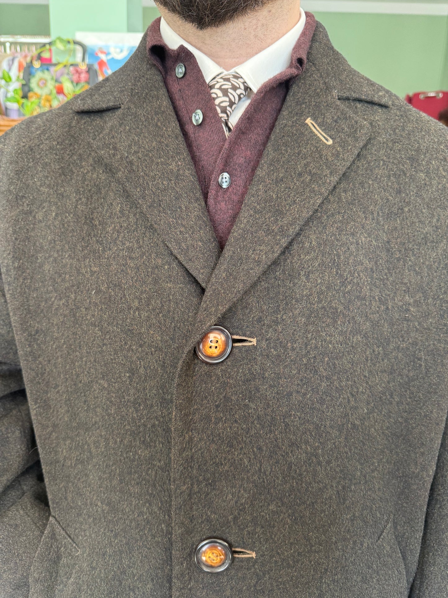 Cappotto Loden anni '70 tg. 54-56