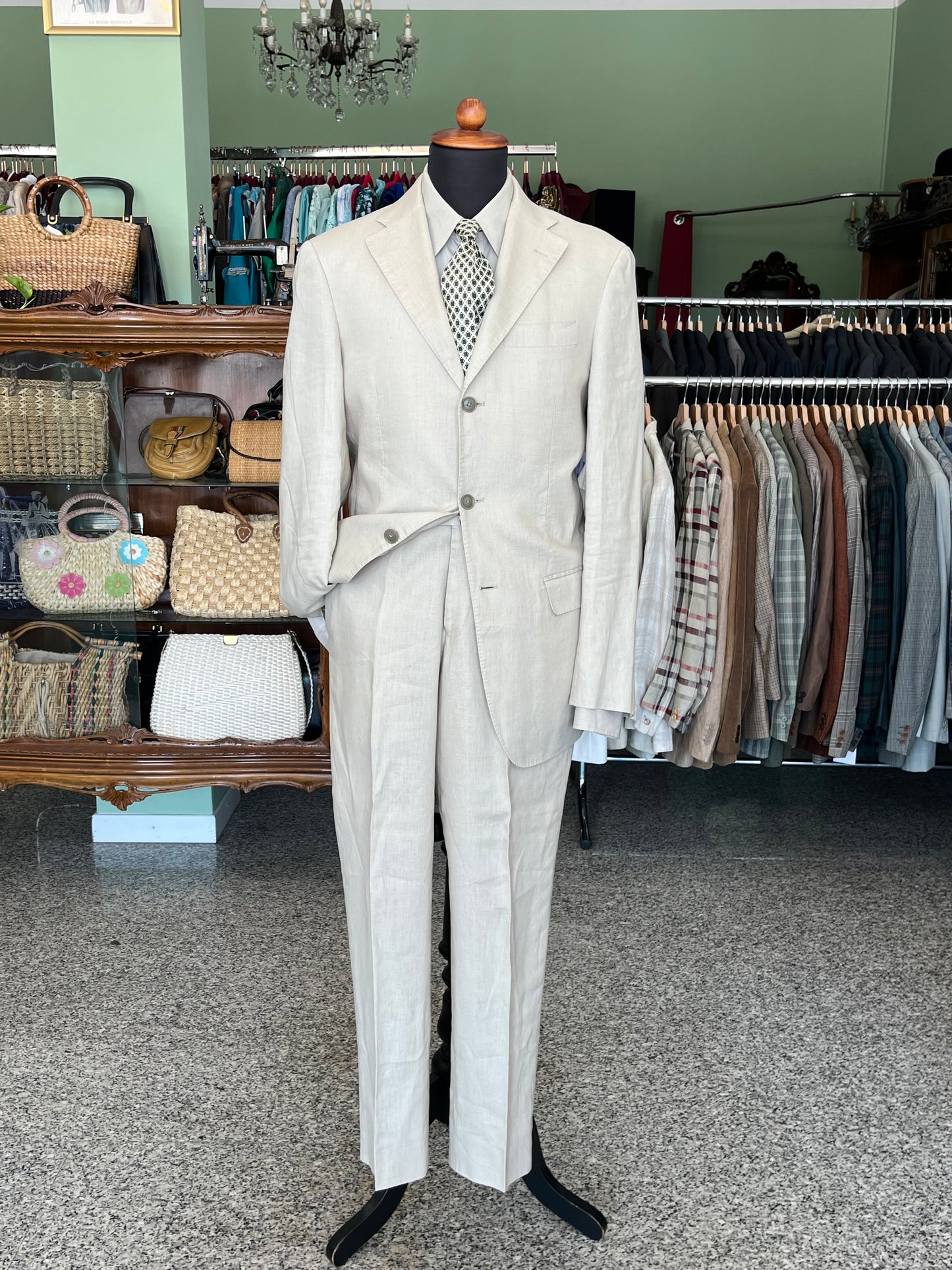 Completo in lino tg. 48