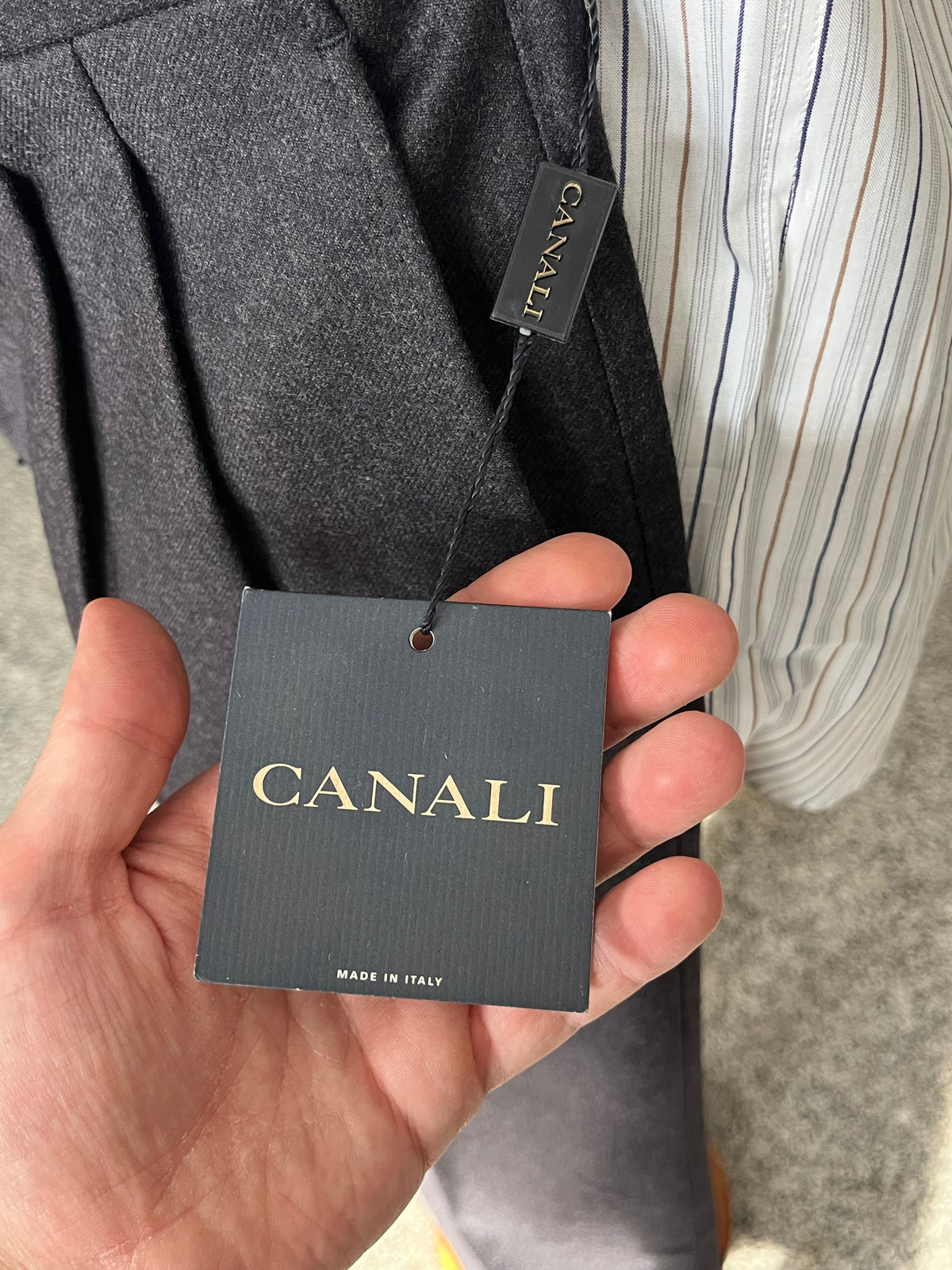 Calzoni Canali cashmere anni ‘80 NOS tg. 48