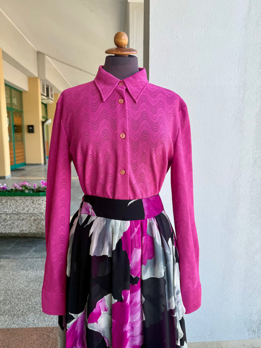 Camicia anni ‘70 fucsia - TG. 46