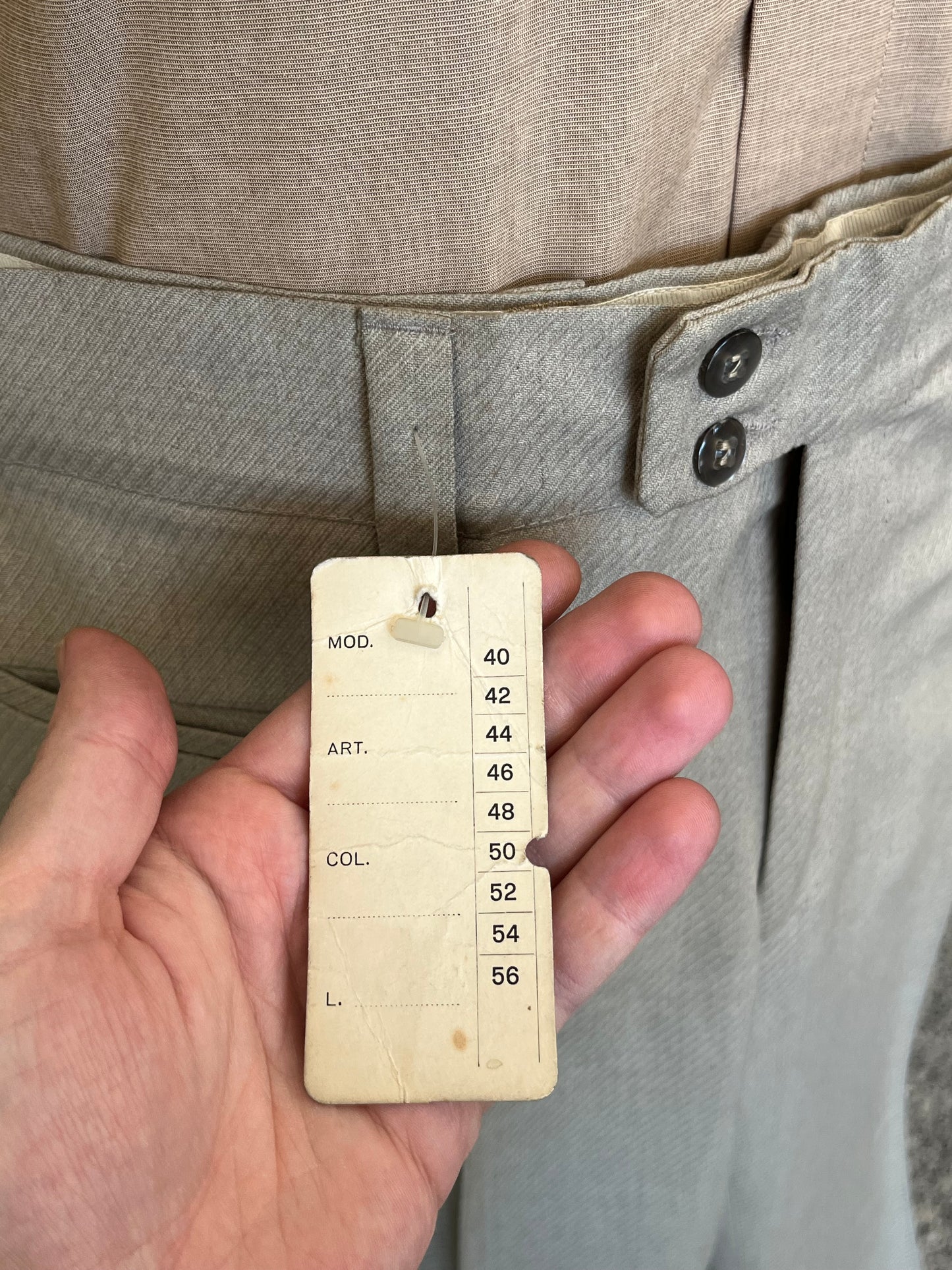 Calzoni anni ‘70 NOS tg. 50