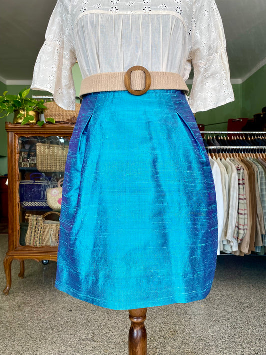 Gonna sartoriale in shantung di seta - TG. 40