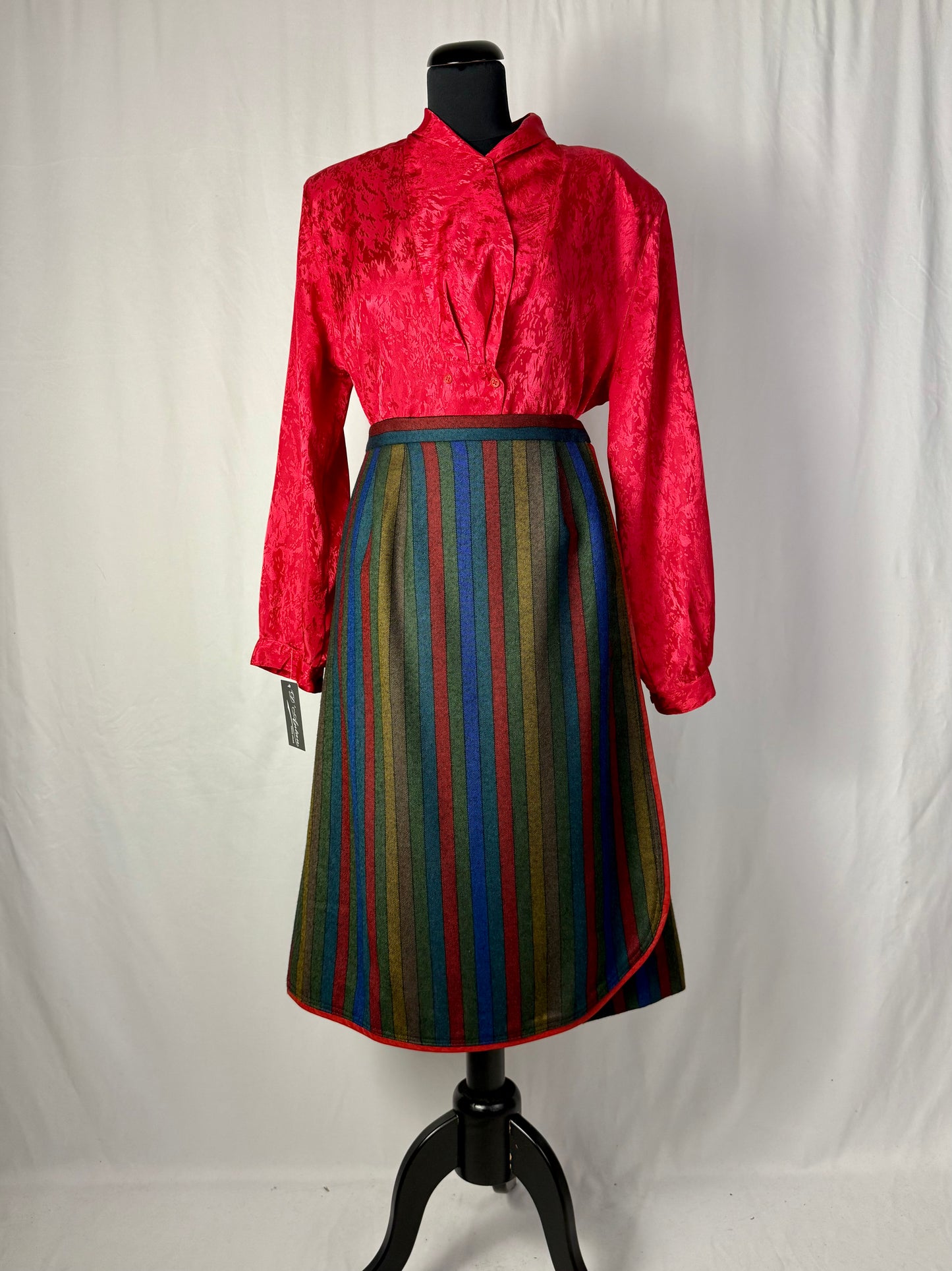 Gonna sartoriale a portafoglio in pura lana - TG. 46