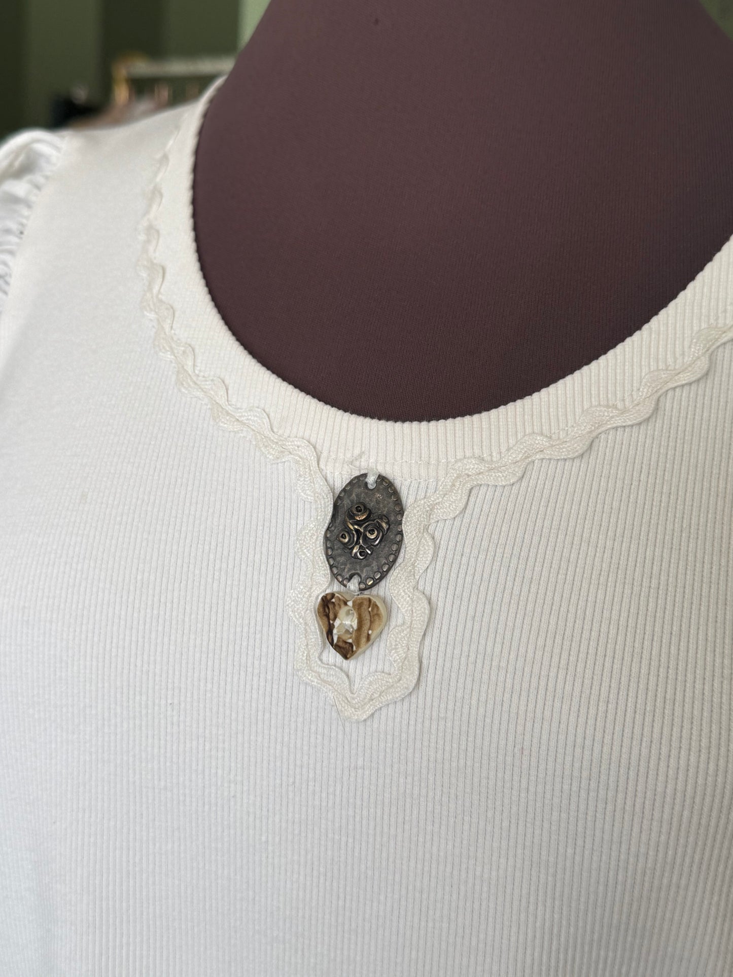Blusa tirolese in cotone - TG. 44