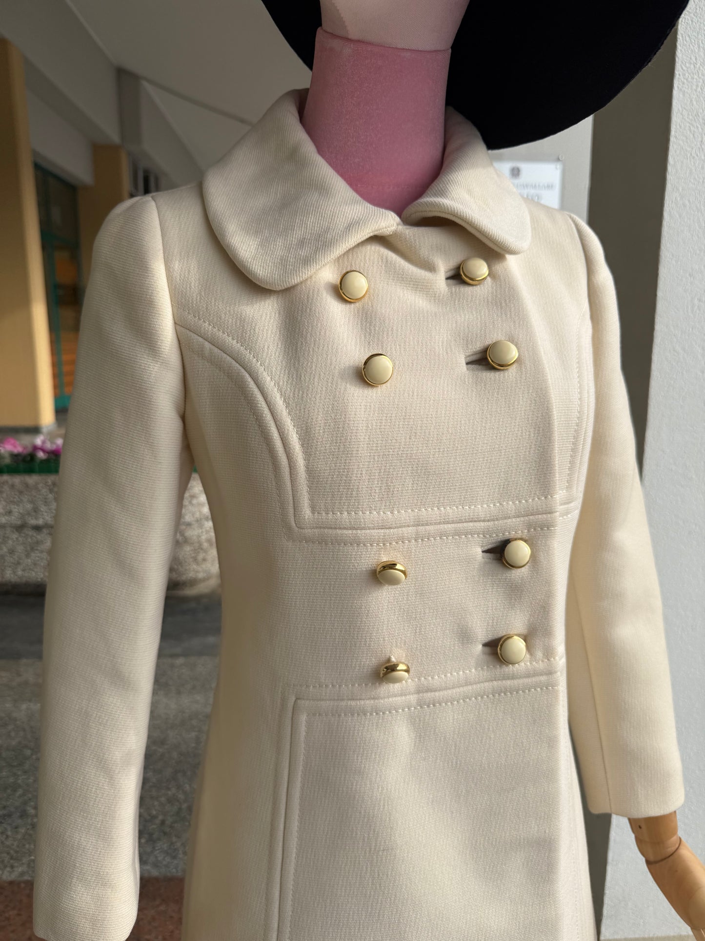 Cappotto anni ‘60 panna - TG. 36/38