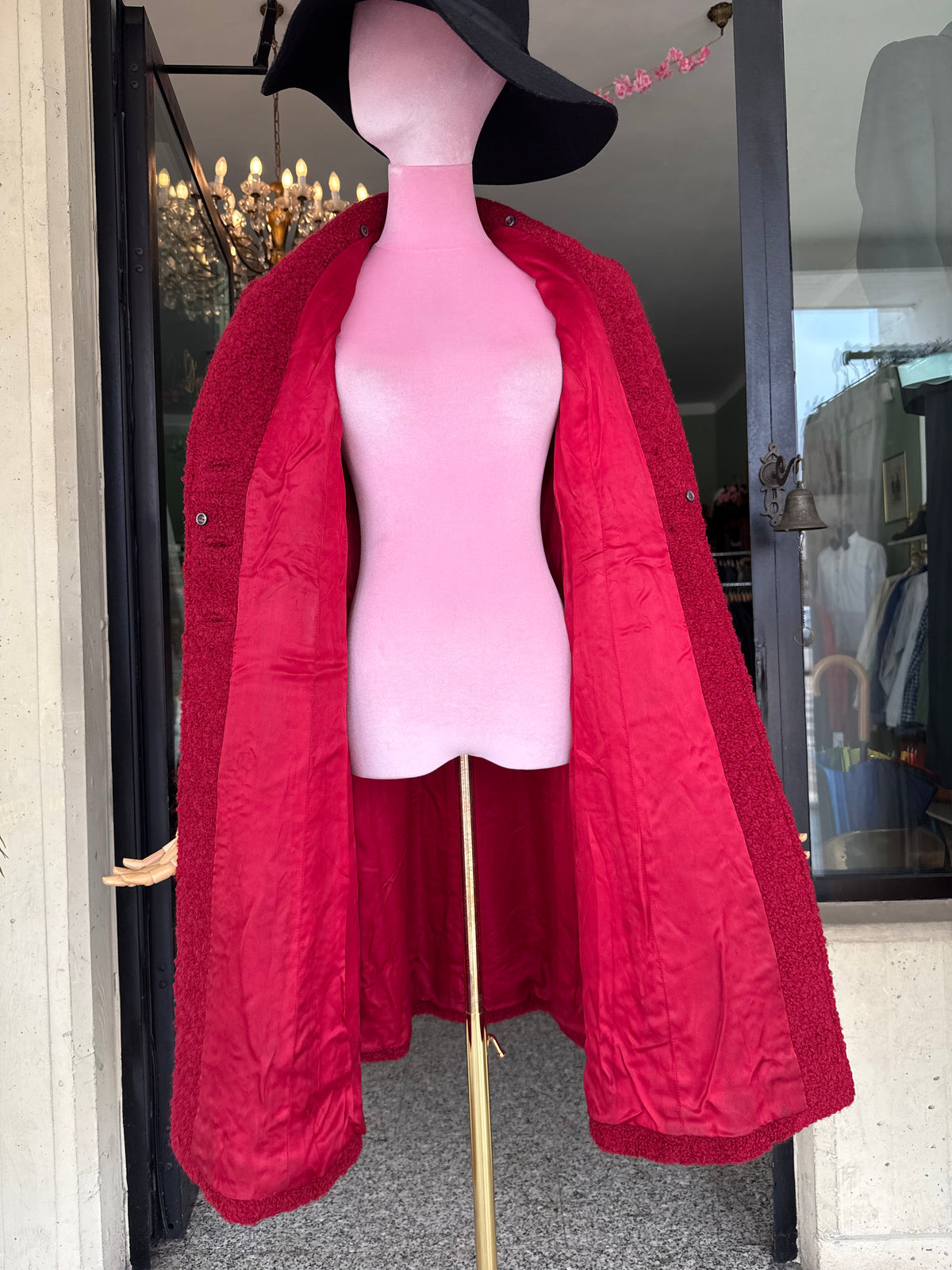 Cappotto sartoriale in bouclé di lana - TG. 40