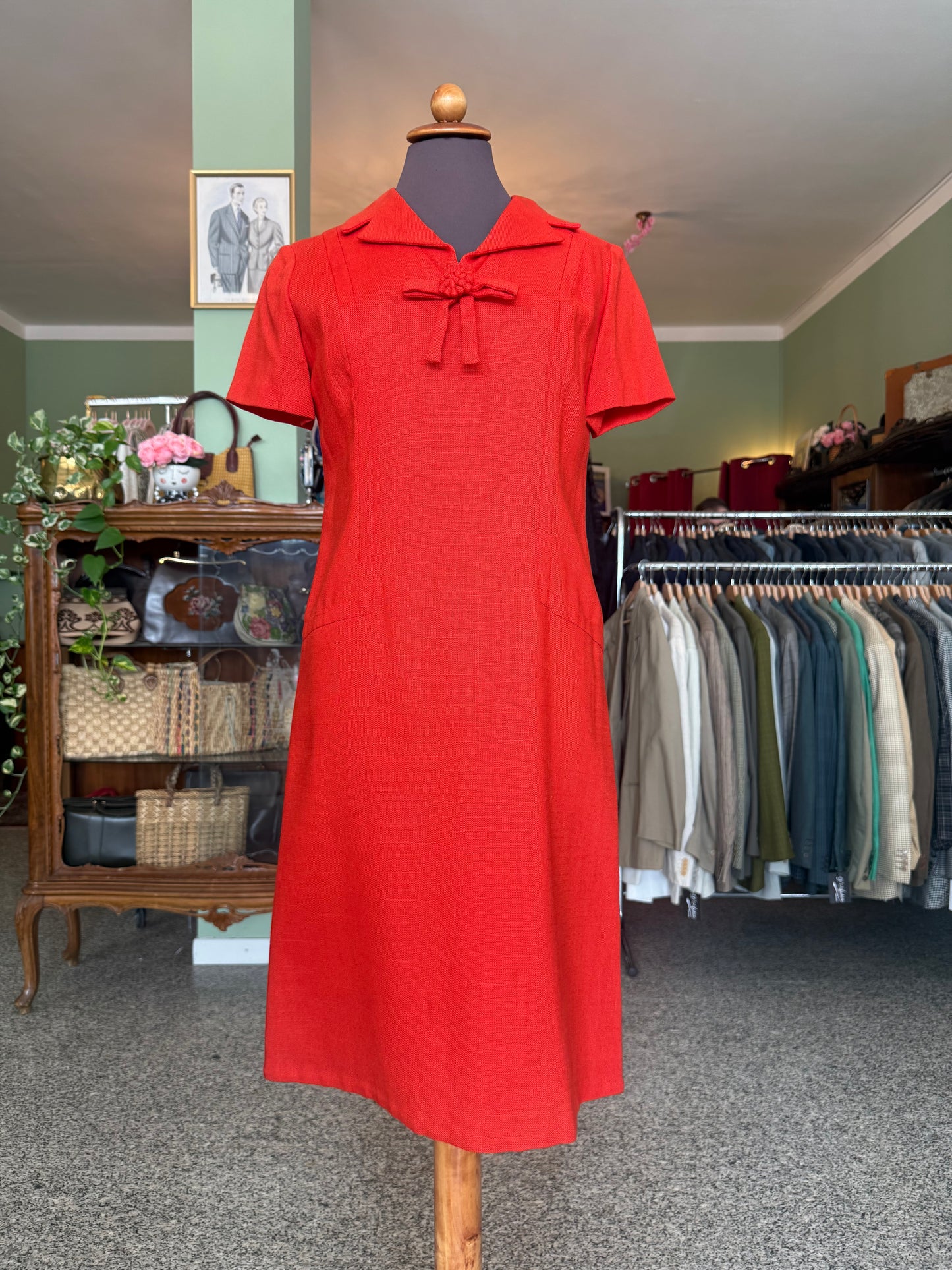 Abito anni ‘60 rosso scarlatto - TG. 40/42