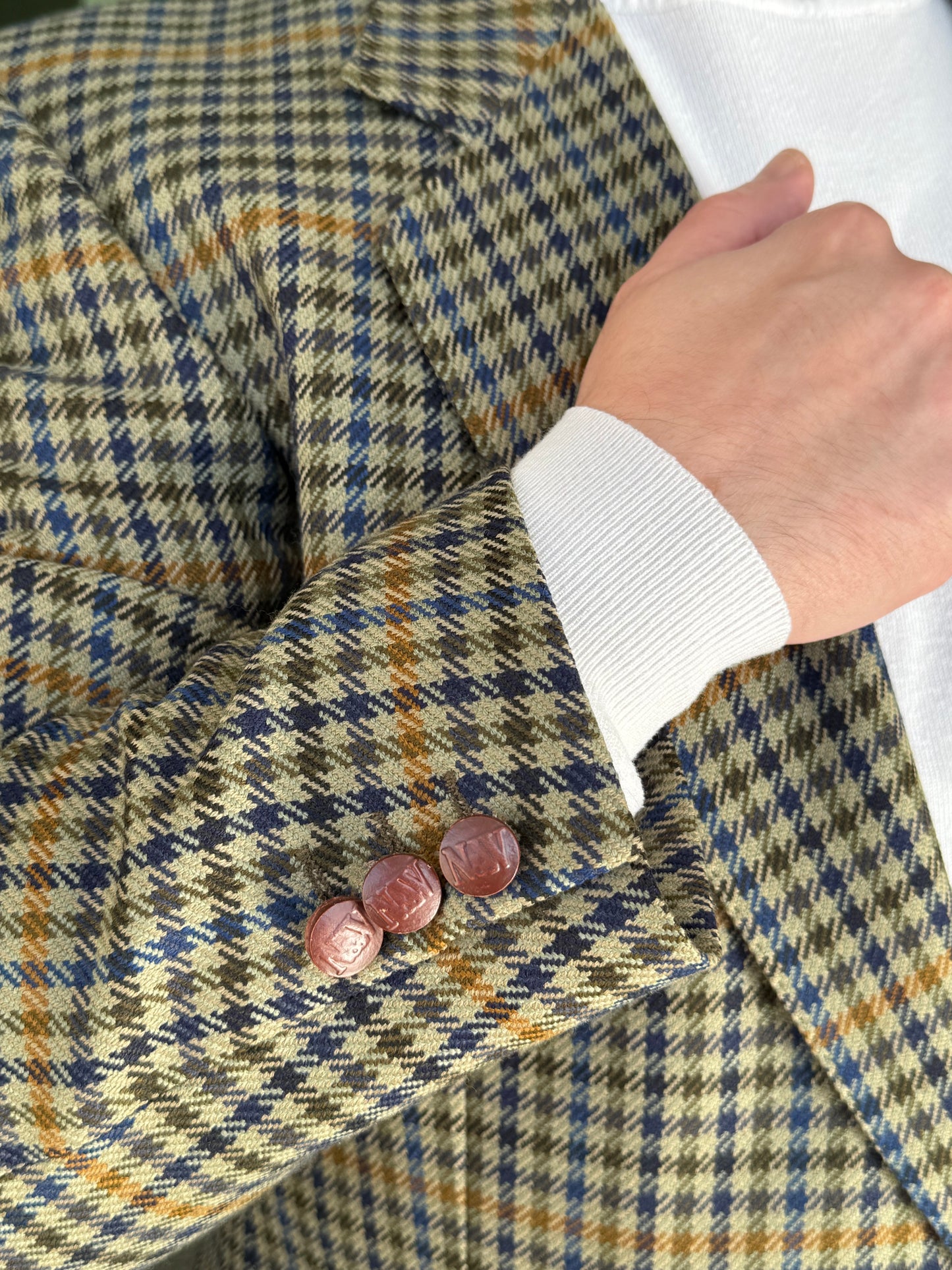 Giacca anni '80 pied-de-poule tg. 50-52