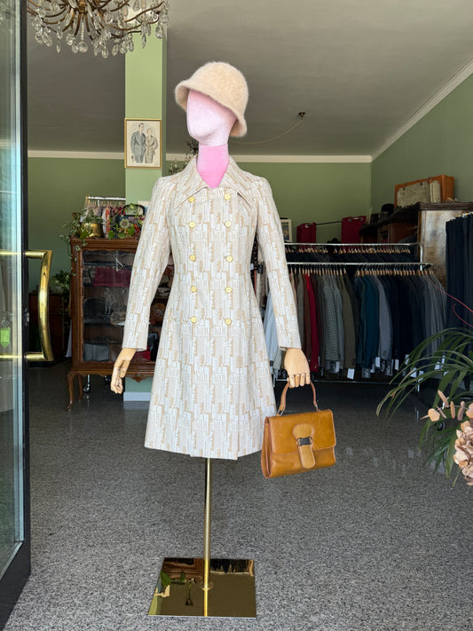 Cappottino anni ‘70 optical bon ton - TG. 38/40