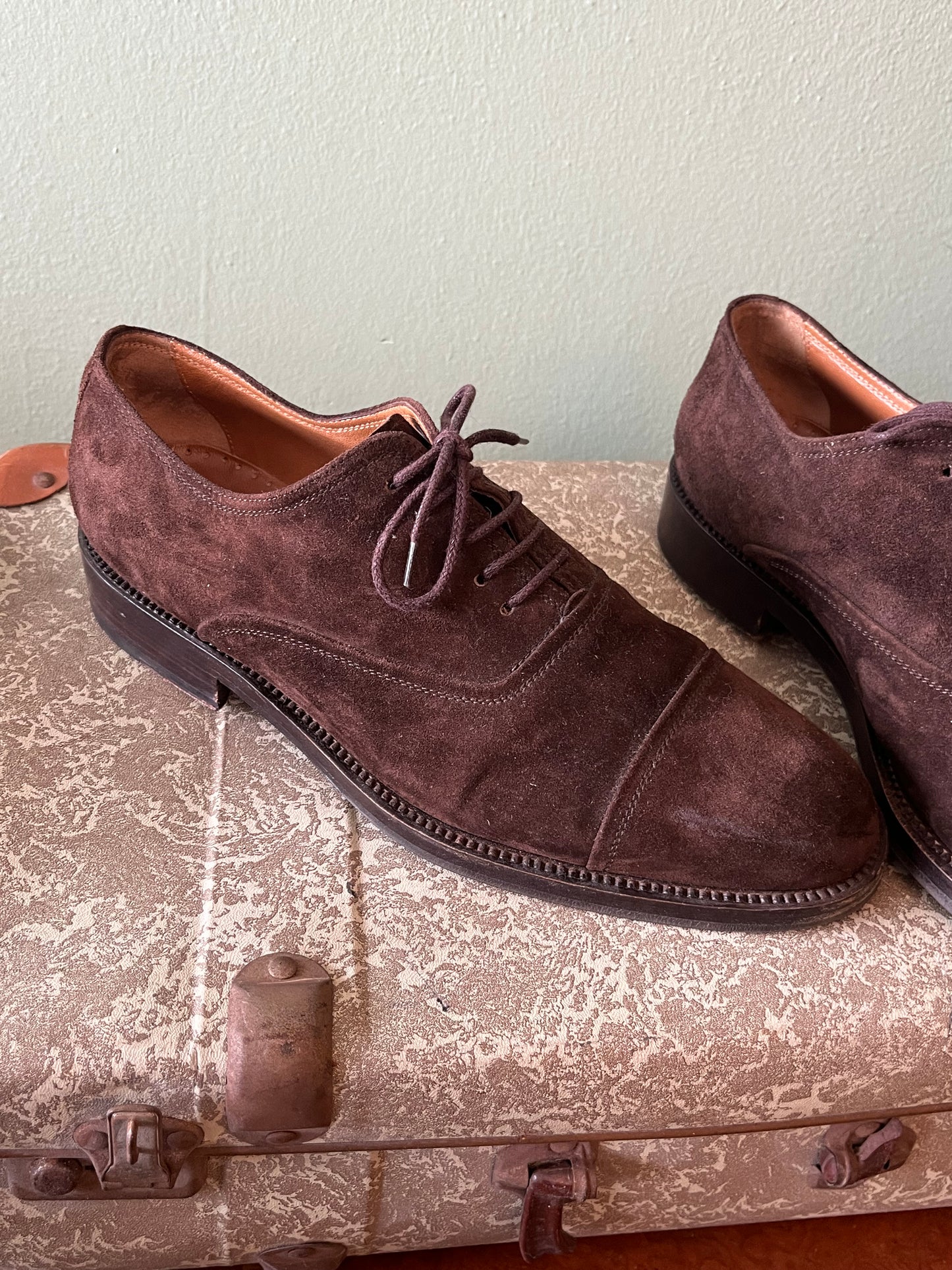 Scarpe oxford scamosciate tg. 44-45