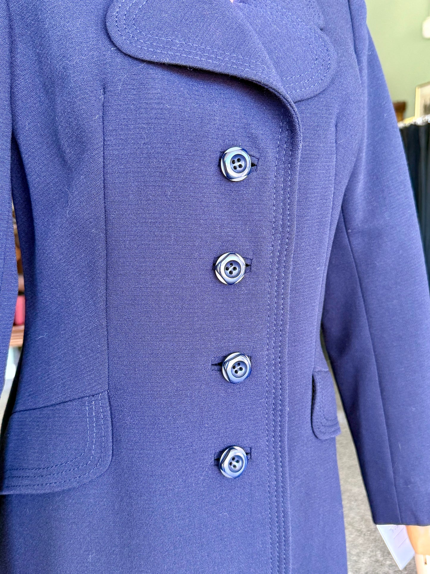 Cappotto anni ‘60 blu notte - TG. 40