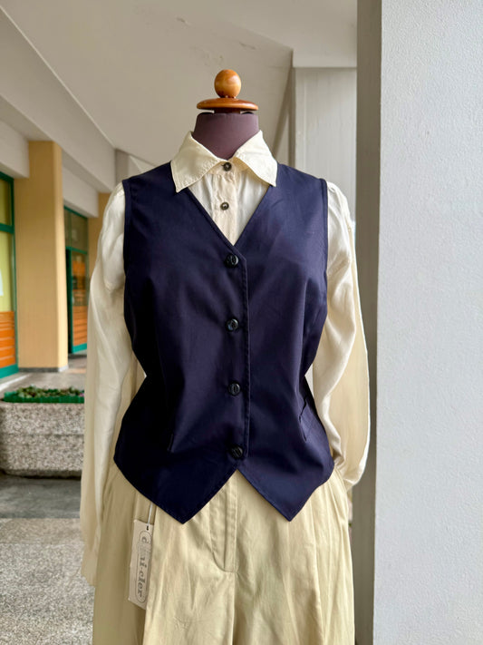 Gilet in cotone blu navy - TG. 44