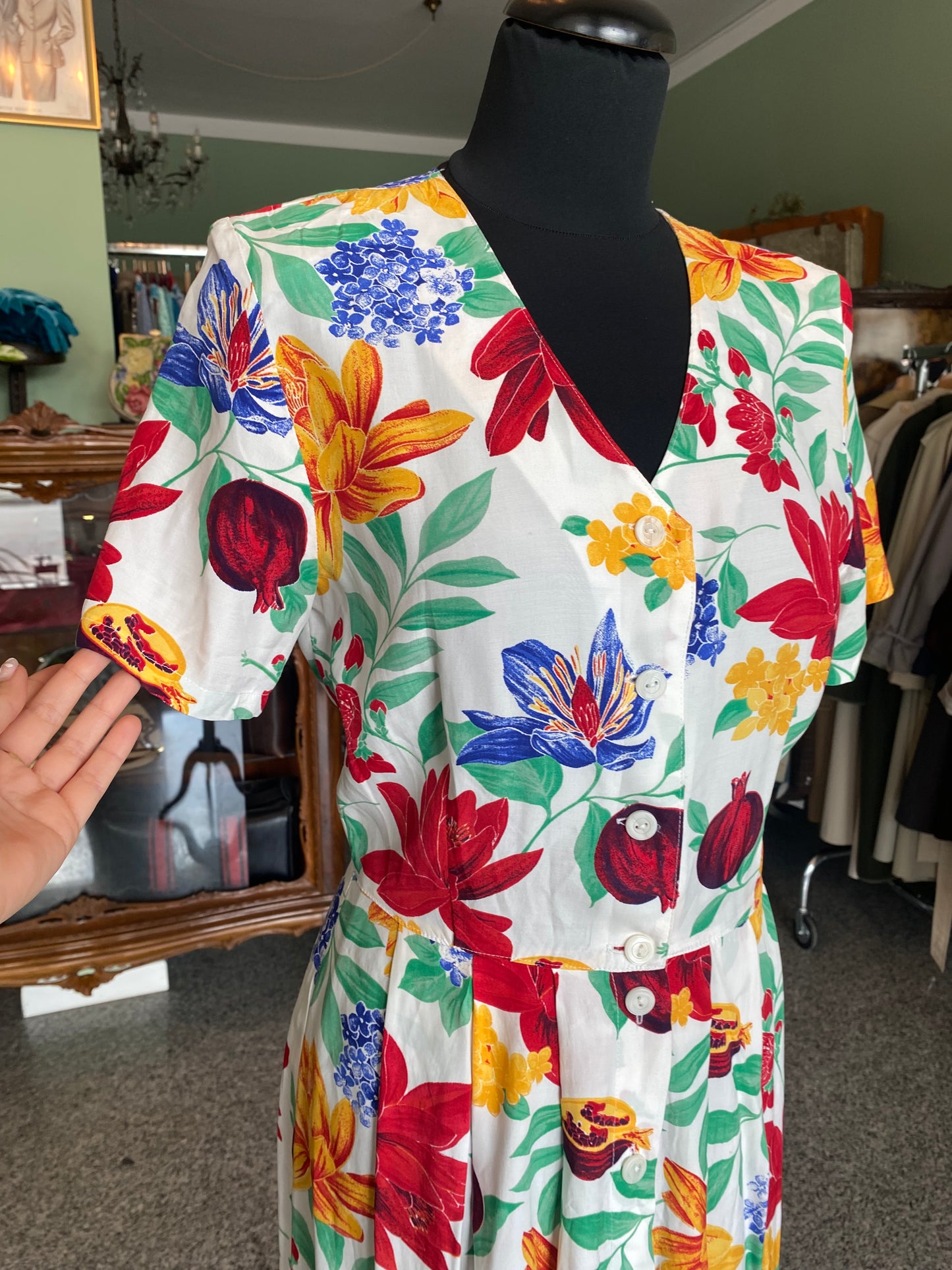 Abito chemisier con melograni - TG. 40