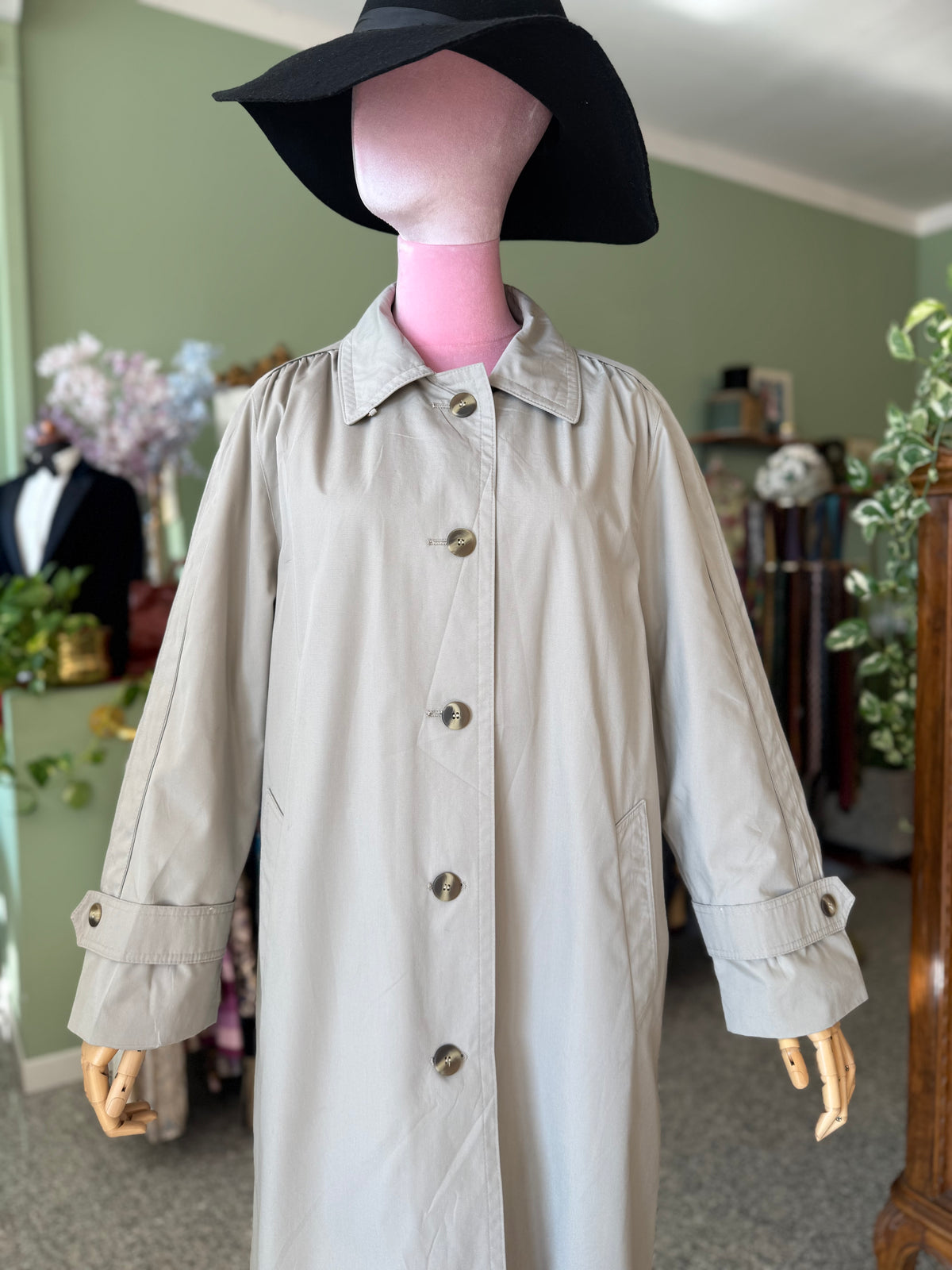 Trench anni ‘70 color grigio perla - TG. 42/44