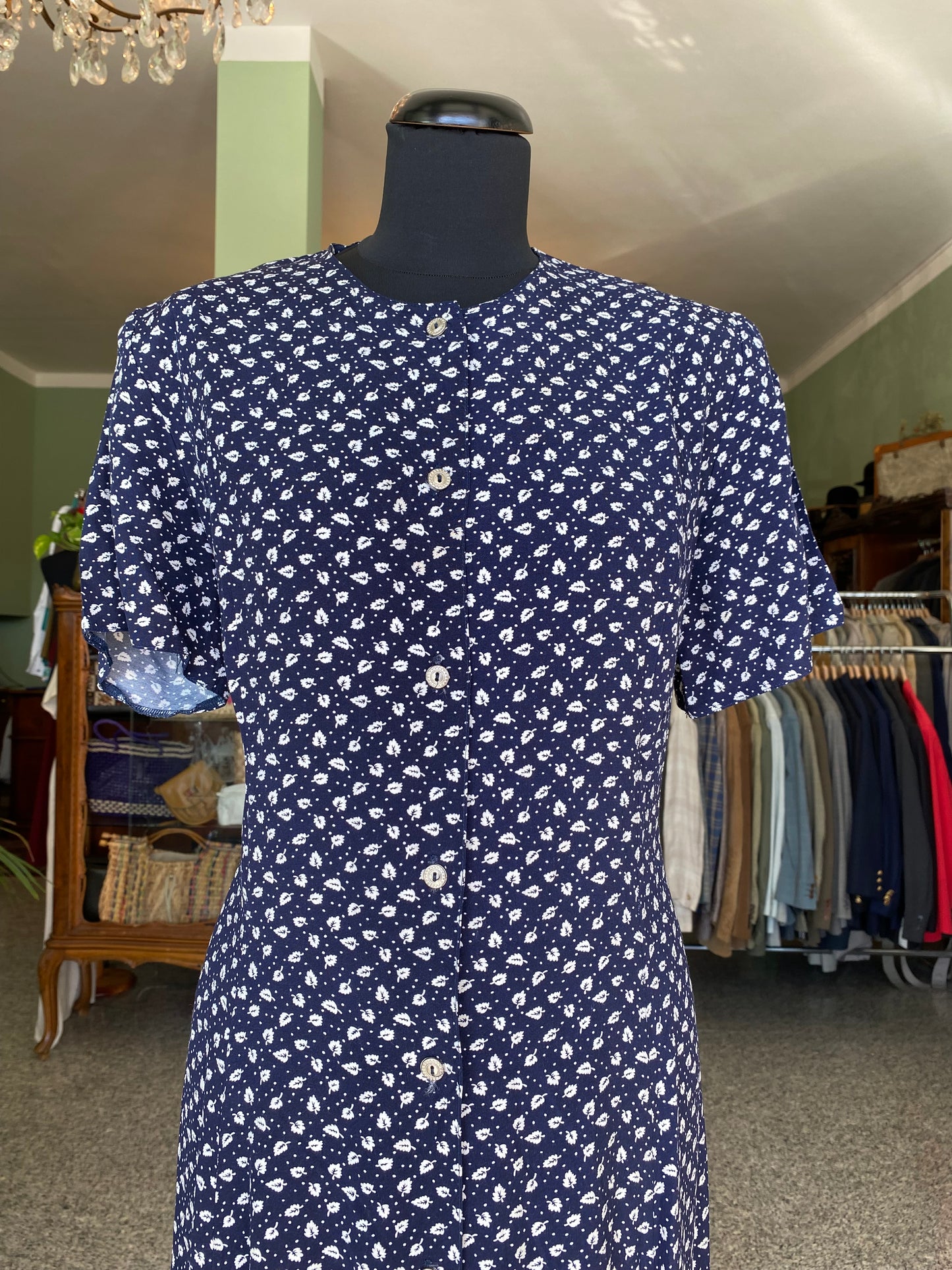 Abito in viscosa con microfantasia - TG. 46