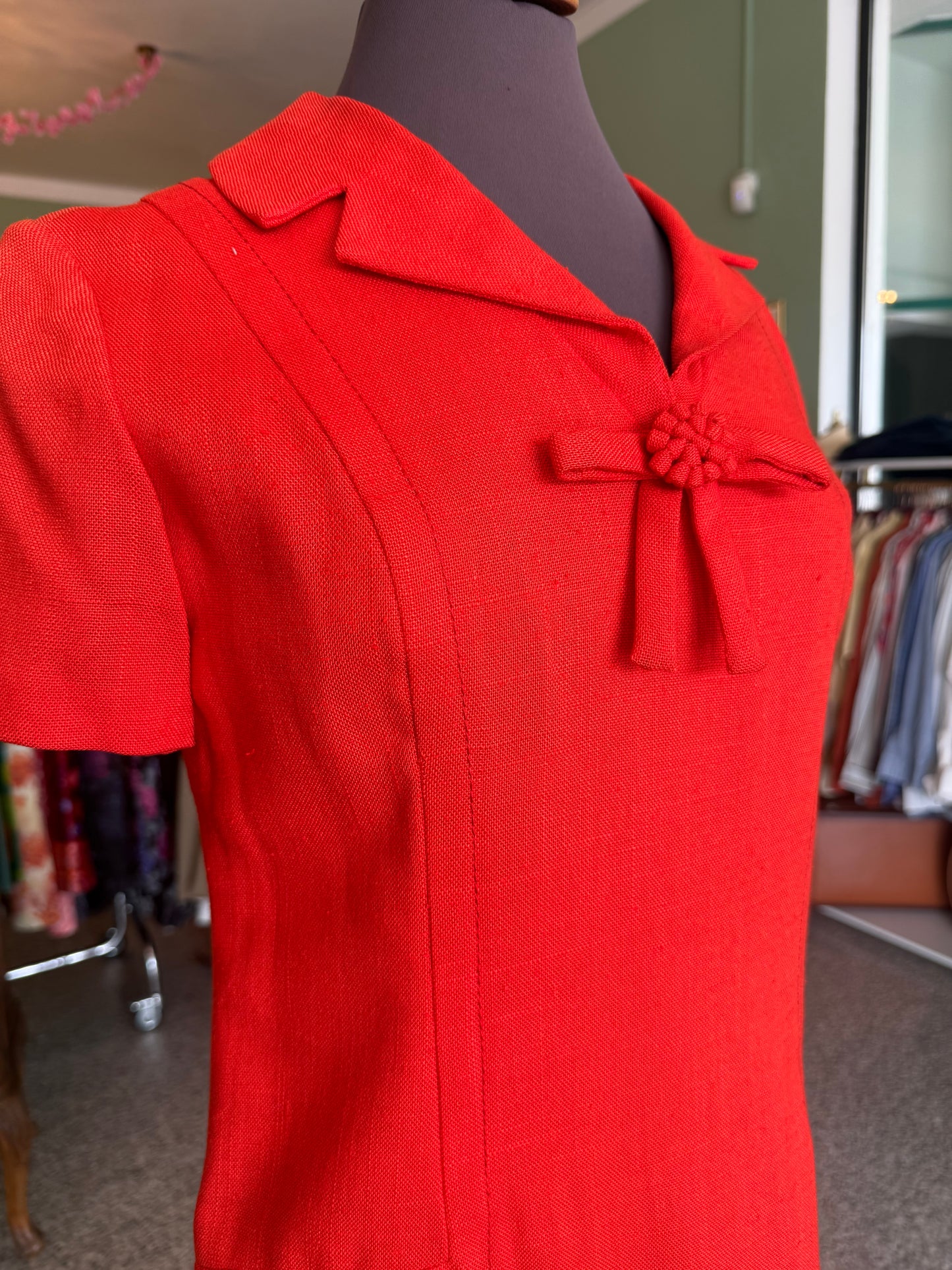 Abito anni ‘60 rosso scarlatto - TG. 40/42