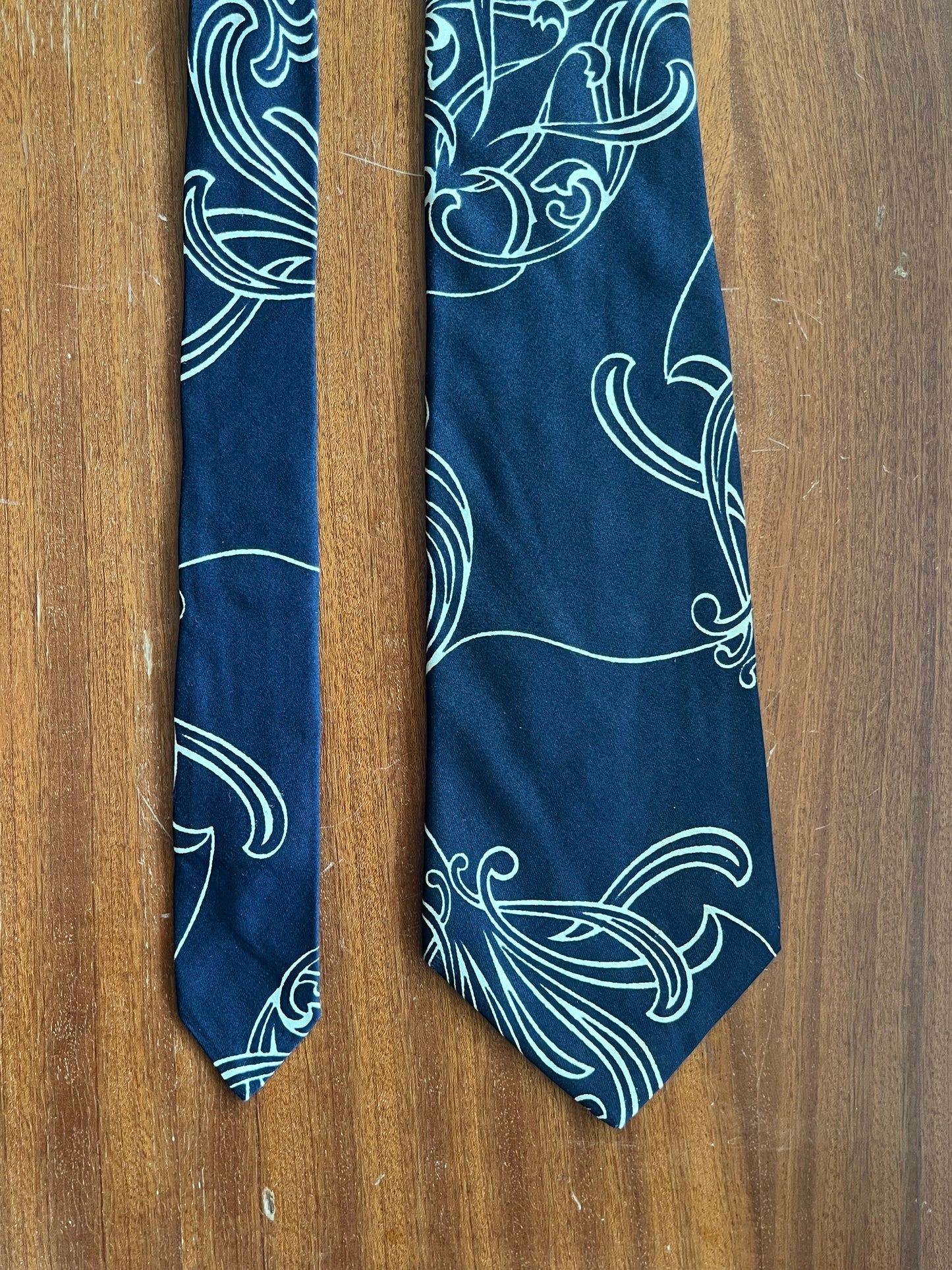 Cravatta swing anni ‘70 blu