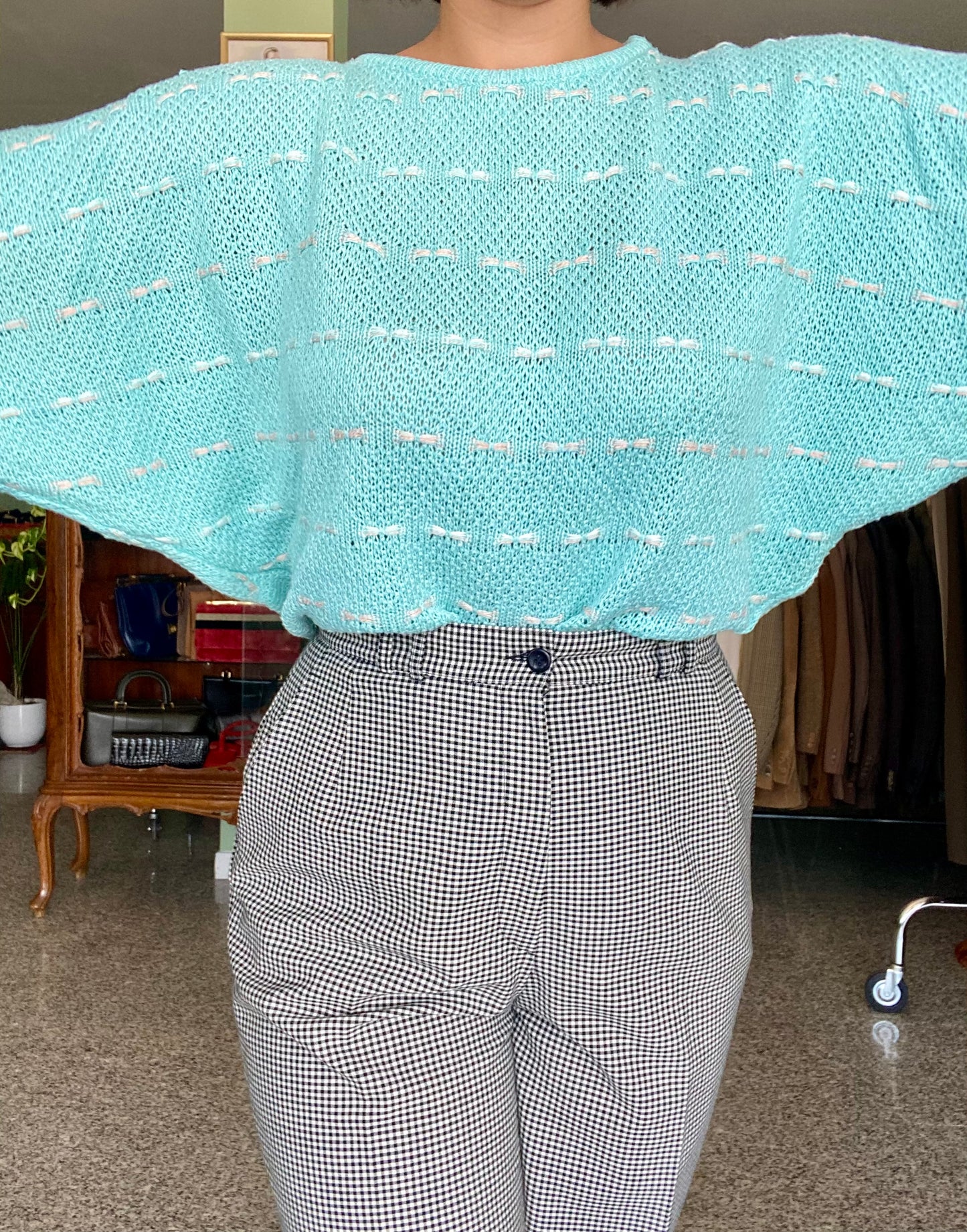 Blusa acquamarina  - TG. 44/46/48