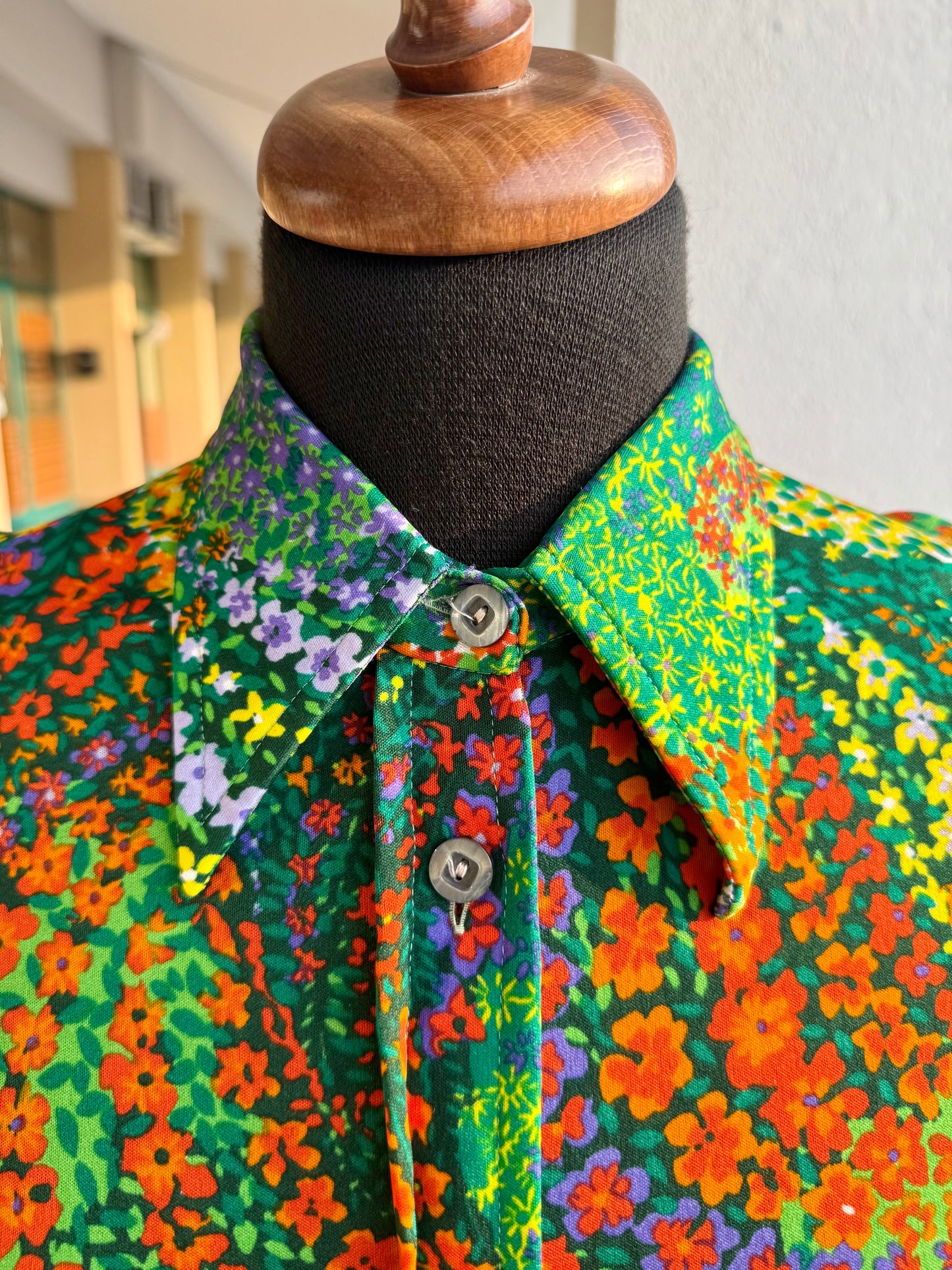 Camicia anni ‘70 optical - TG. 38/40