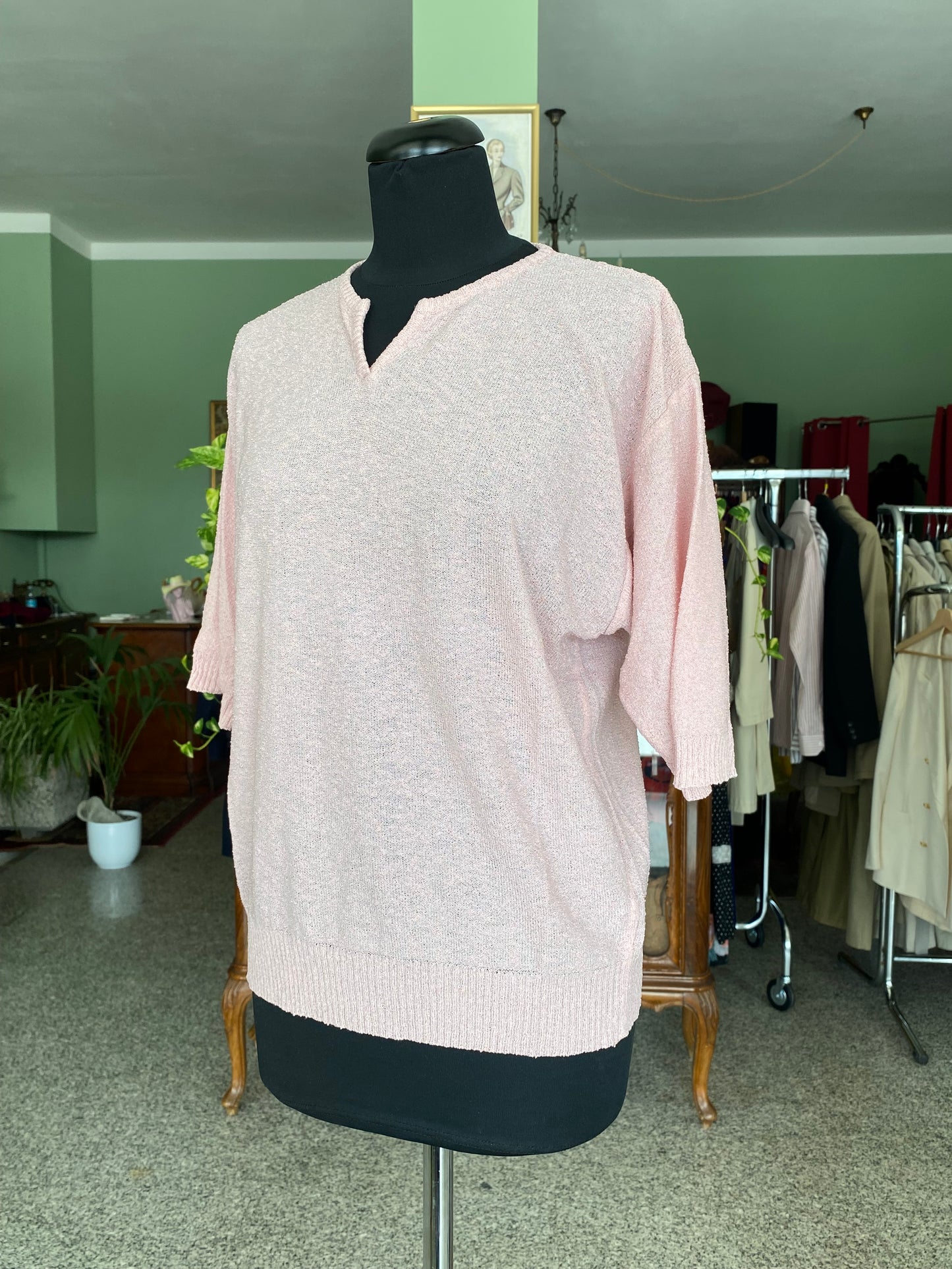 Blusa in maglina rosa pastello - TG. 44/46 circa