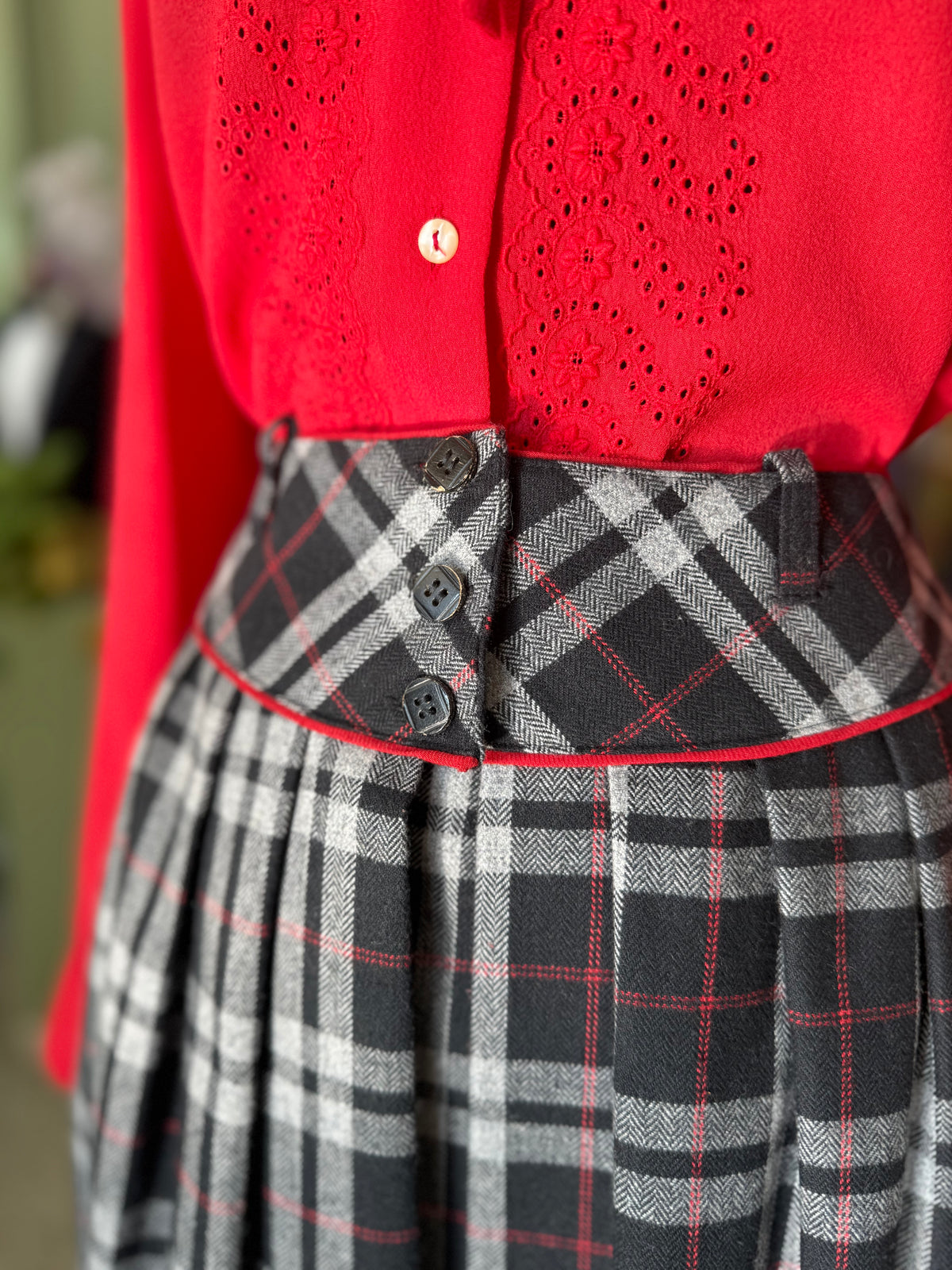 Gonna tartan in pura lana - TG. 38/40