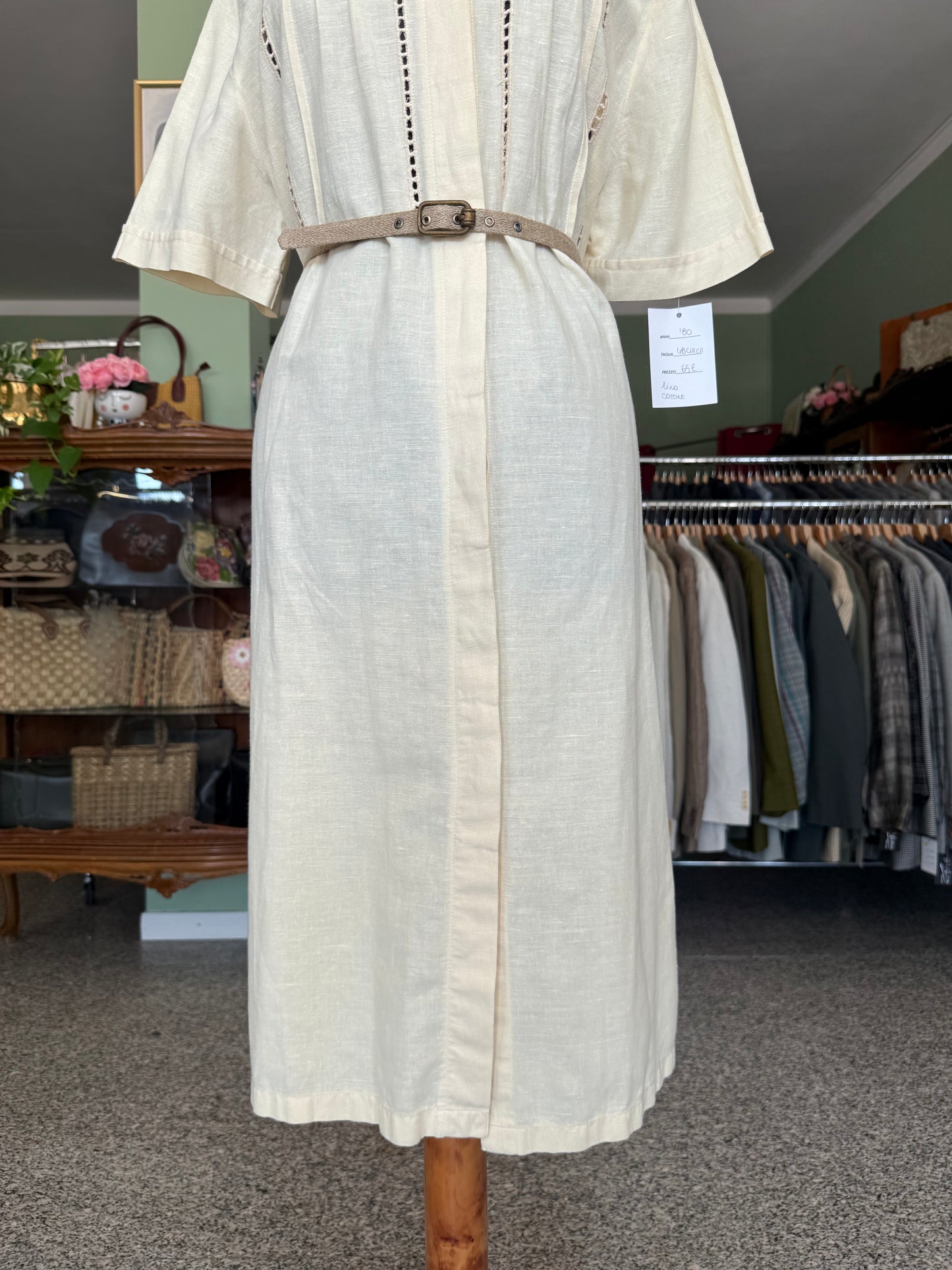 Abito lino cotone - TG. 50