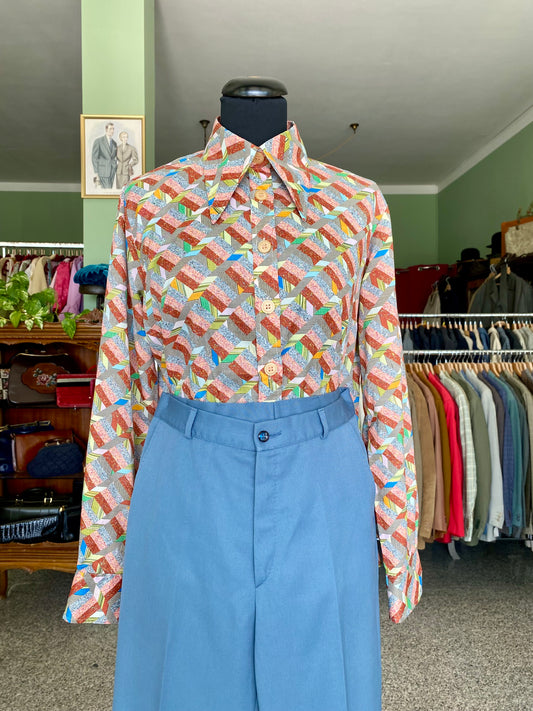 Camicia anni ‘70 effetto patchwork - TG. 42/44