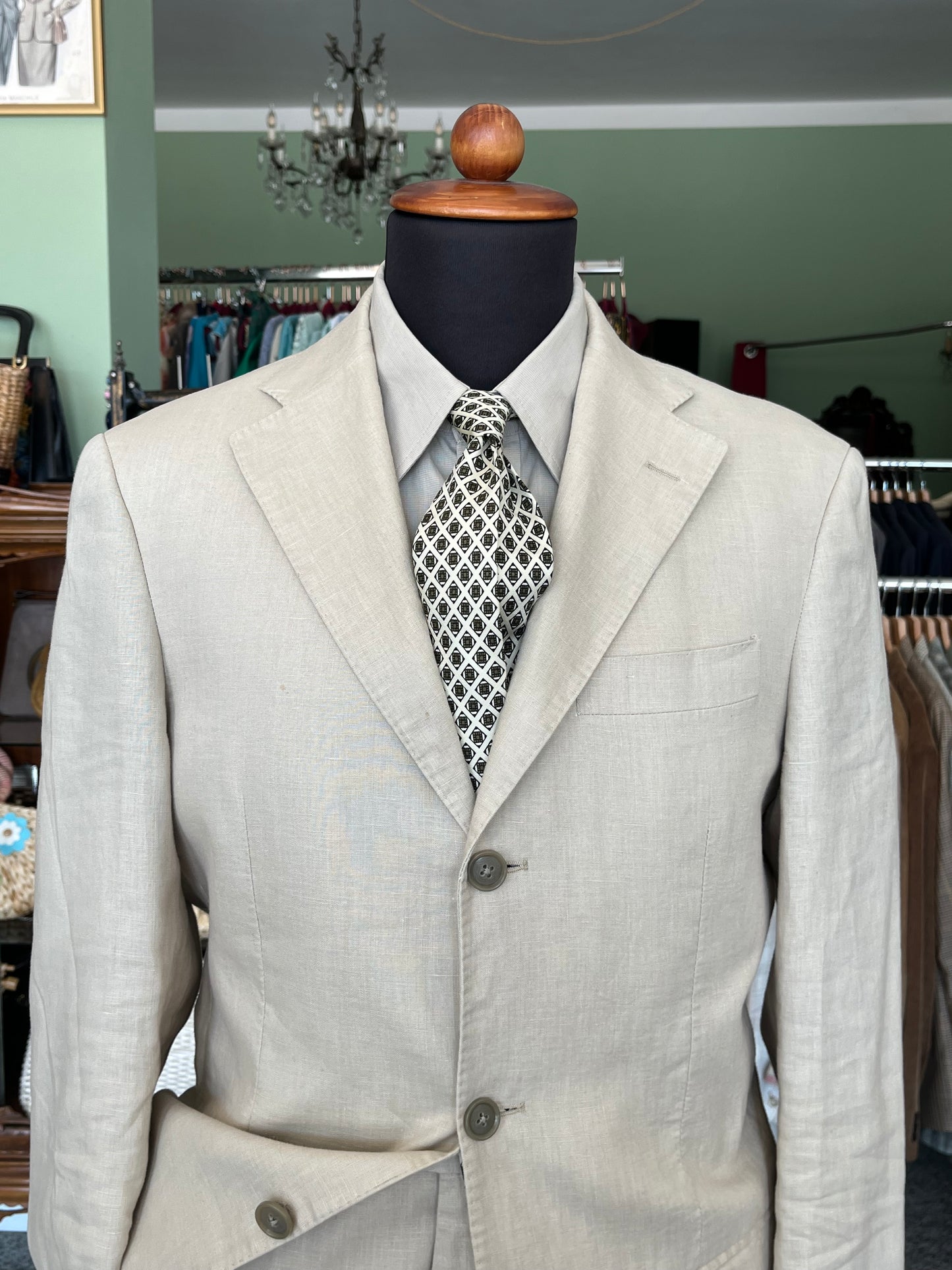 Completo in lino tg. 48