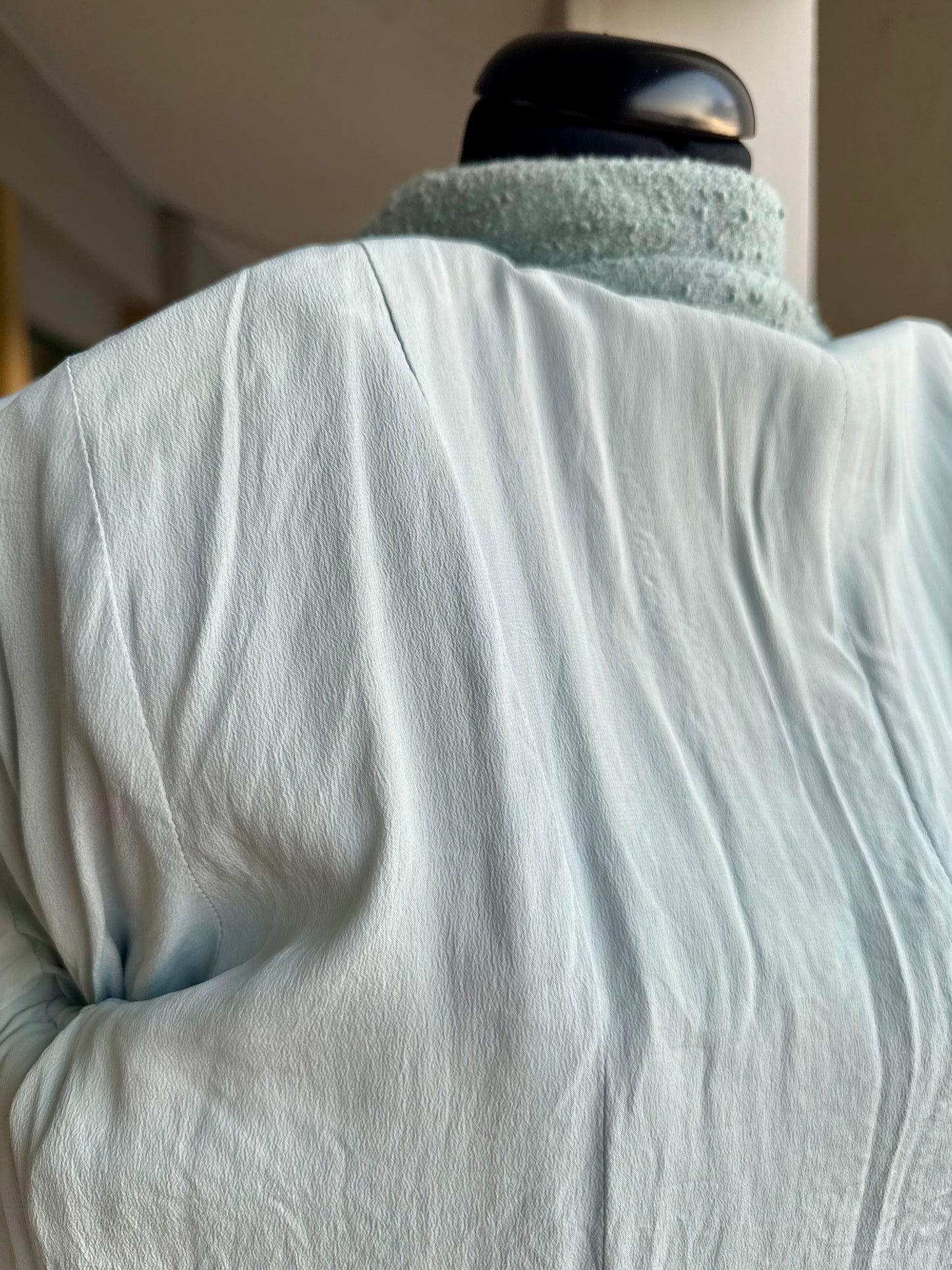 Tailleur in bouclé azzurro polvere - TG. 44