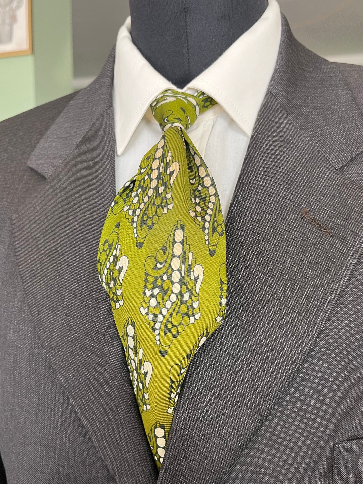 Cravatta swing anni ‘70 verde