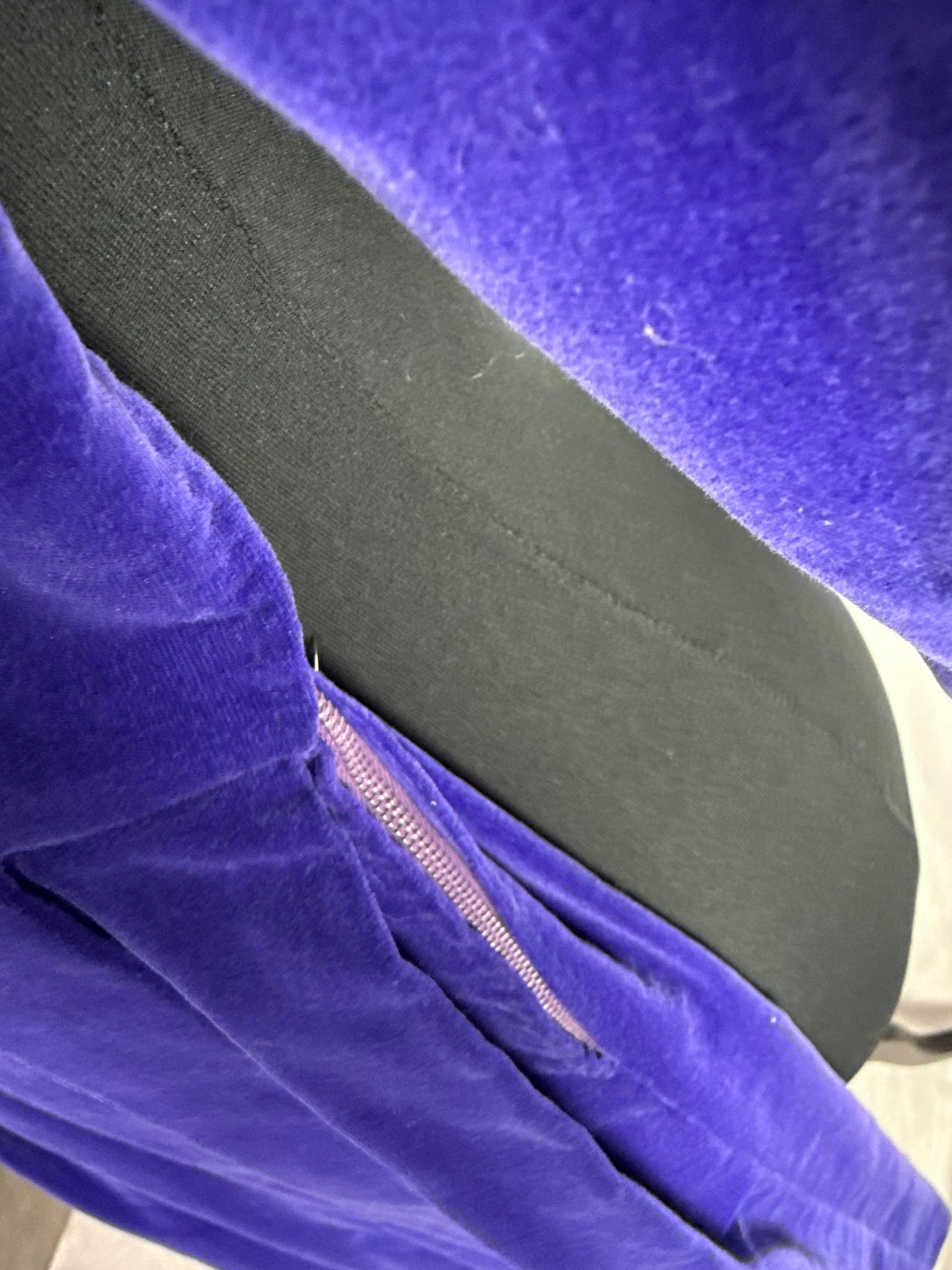 Abito anni ‘50 in velluto blu cobalto - TG. 38/40