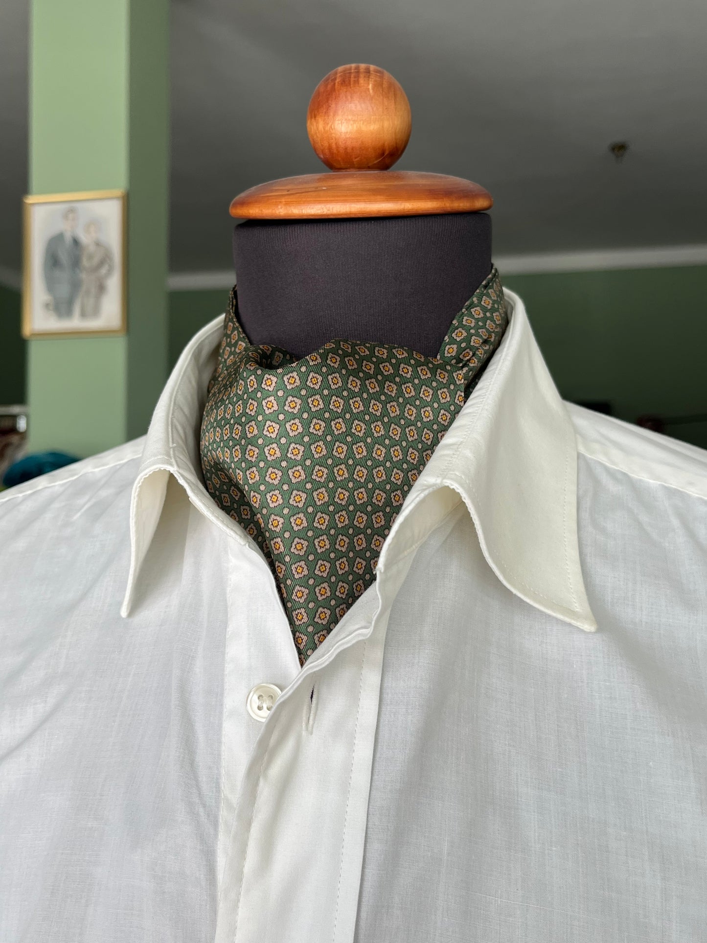 Ascot seta micro-fantasia