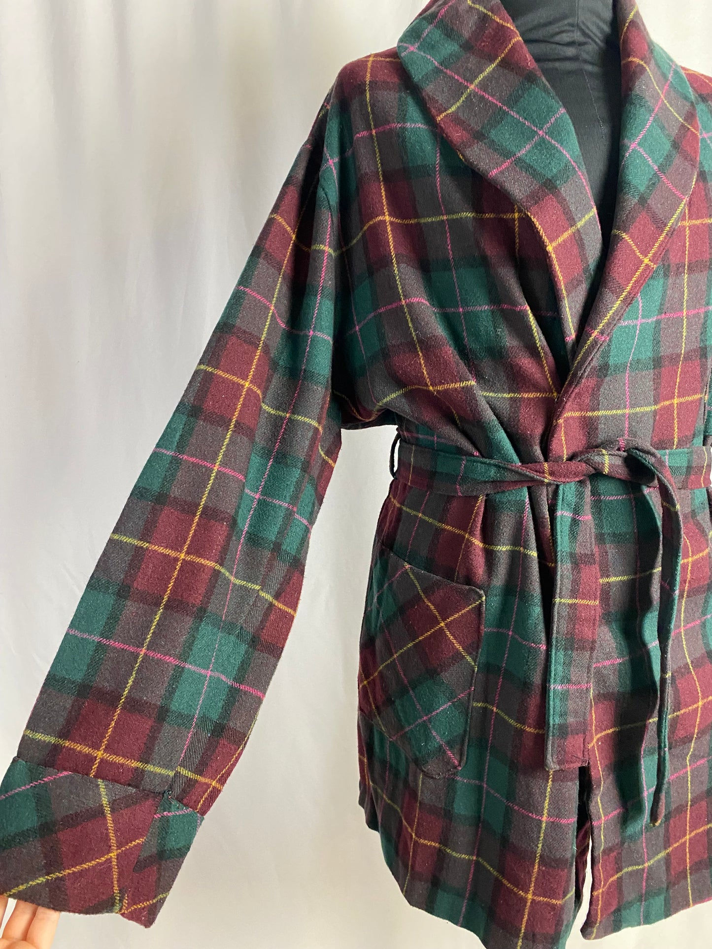 Giacca da camera tartan L-XL